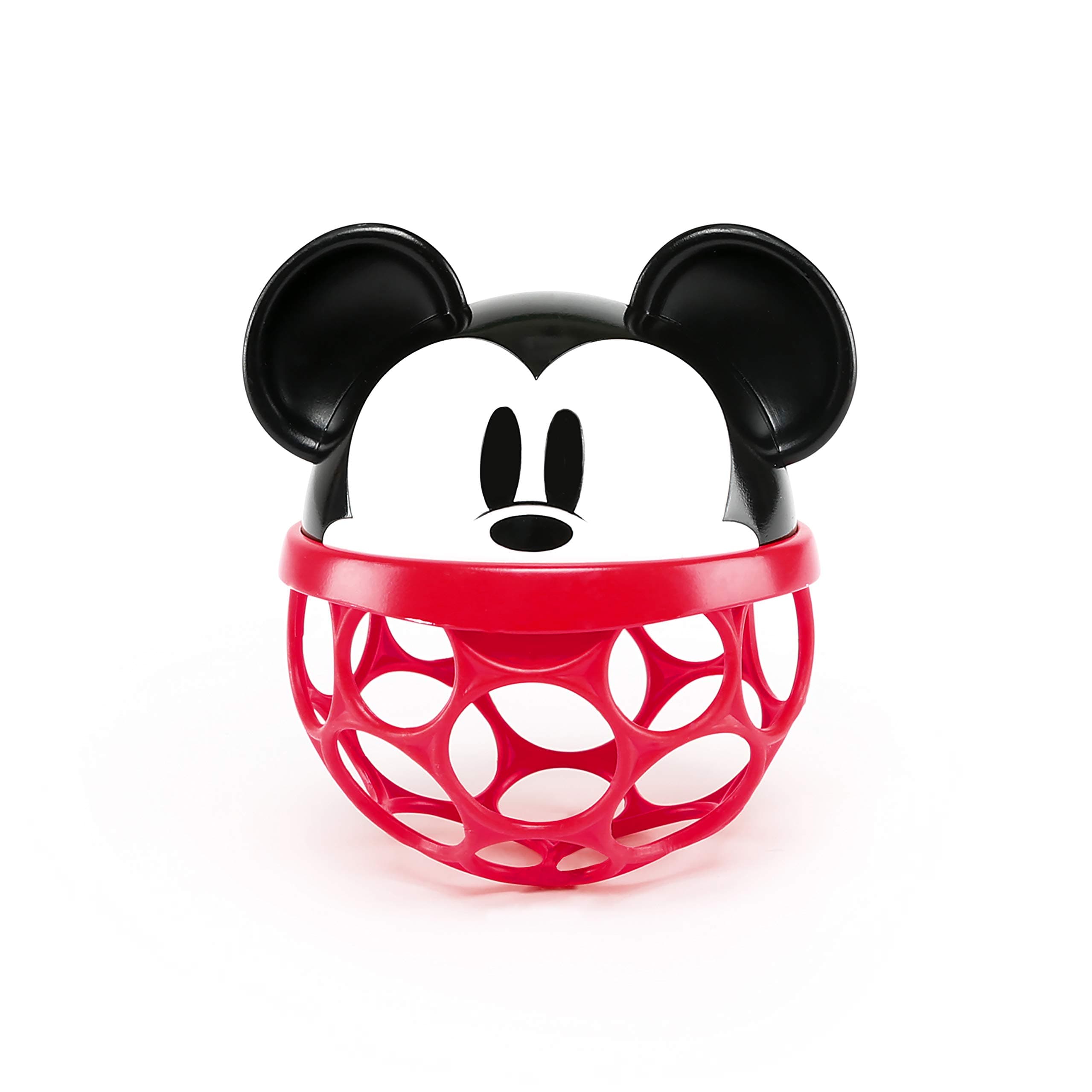 Bright Starts Disney Baby Minnie & Mickey Mouse Rattle Along Buddy Easy-Grasp Toy, Ages Newborn +