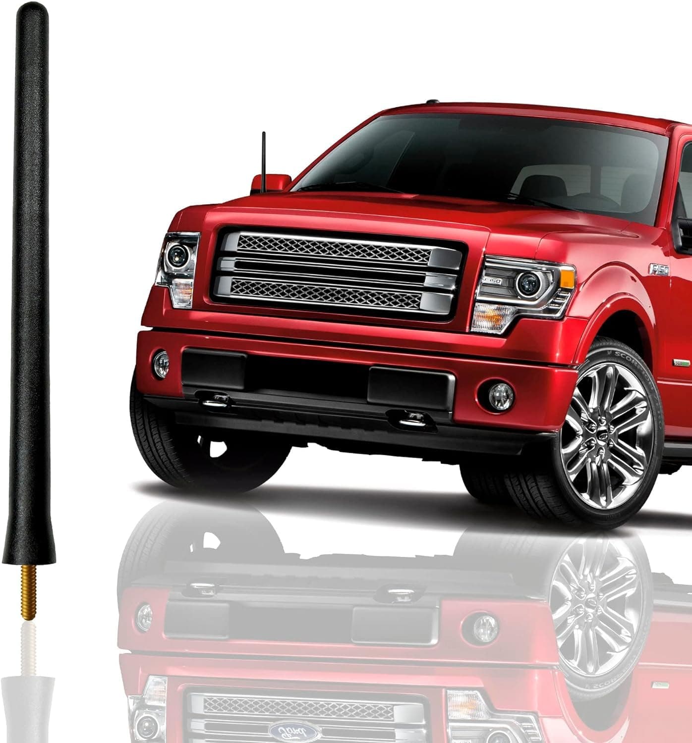 Antenna Mast for Ford F150 (2009-2023) | Highly Durable Premium Truck Antenna 6 3/4 Inch | Car Wash-Proof Radio Antenna for FM AM | Black, Automotive Antenna Replacement for Cars | F-150 Accessories