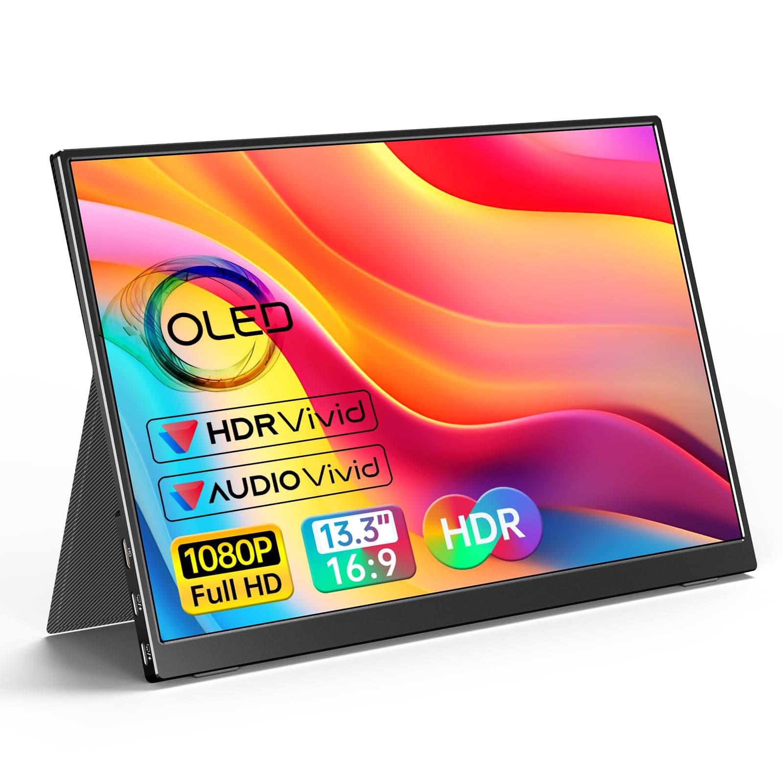 VILVA 13.3 1080P FHD OLED Portable Monitor for Laptop/PC/Mac/Phone/Xbox Switch/PS4