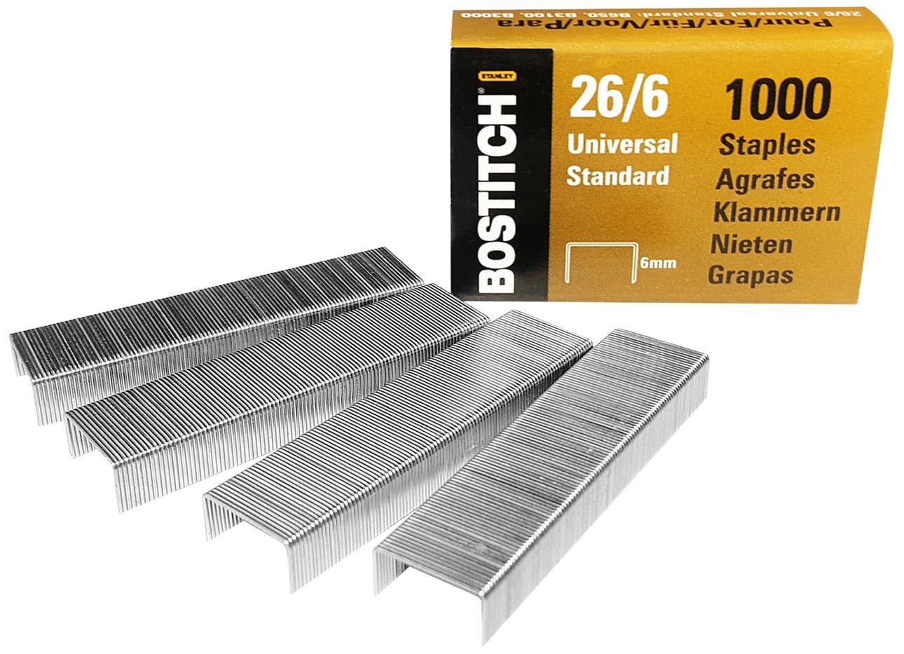Bostitch 5000 Staples, B440SB/B440LR/B650/B3000/B3100/B5000, Staple Thickness 12 x 6 mm, 26-06-5MGAL