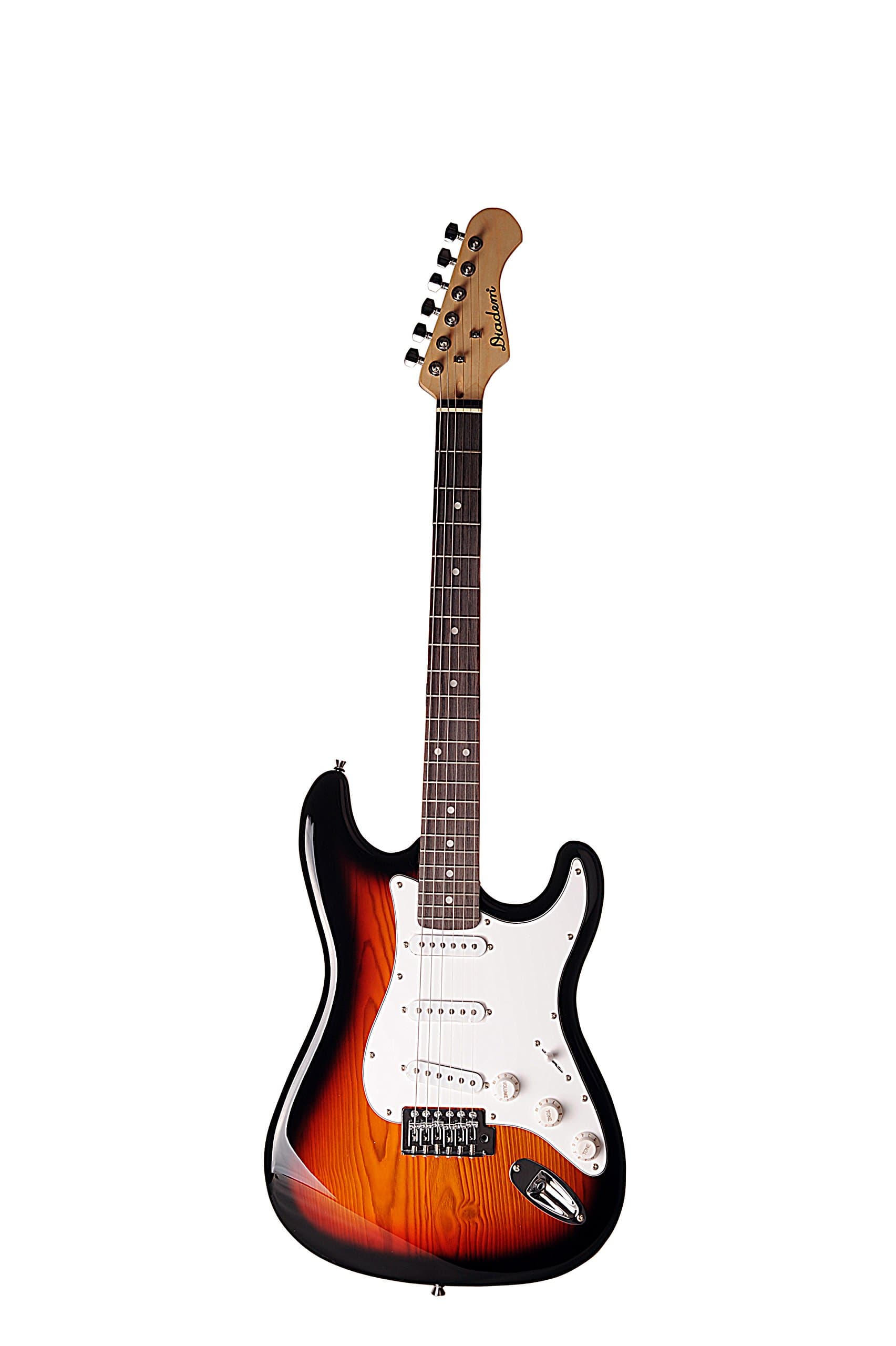 Diadem Electric Guitar Sunburst Color 39" with Gig Bag Case