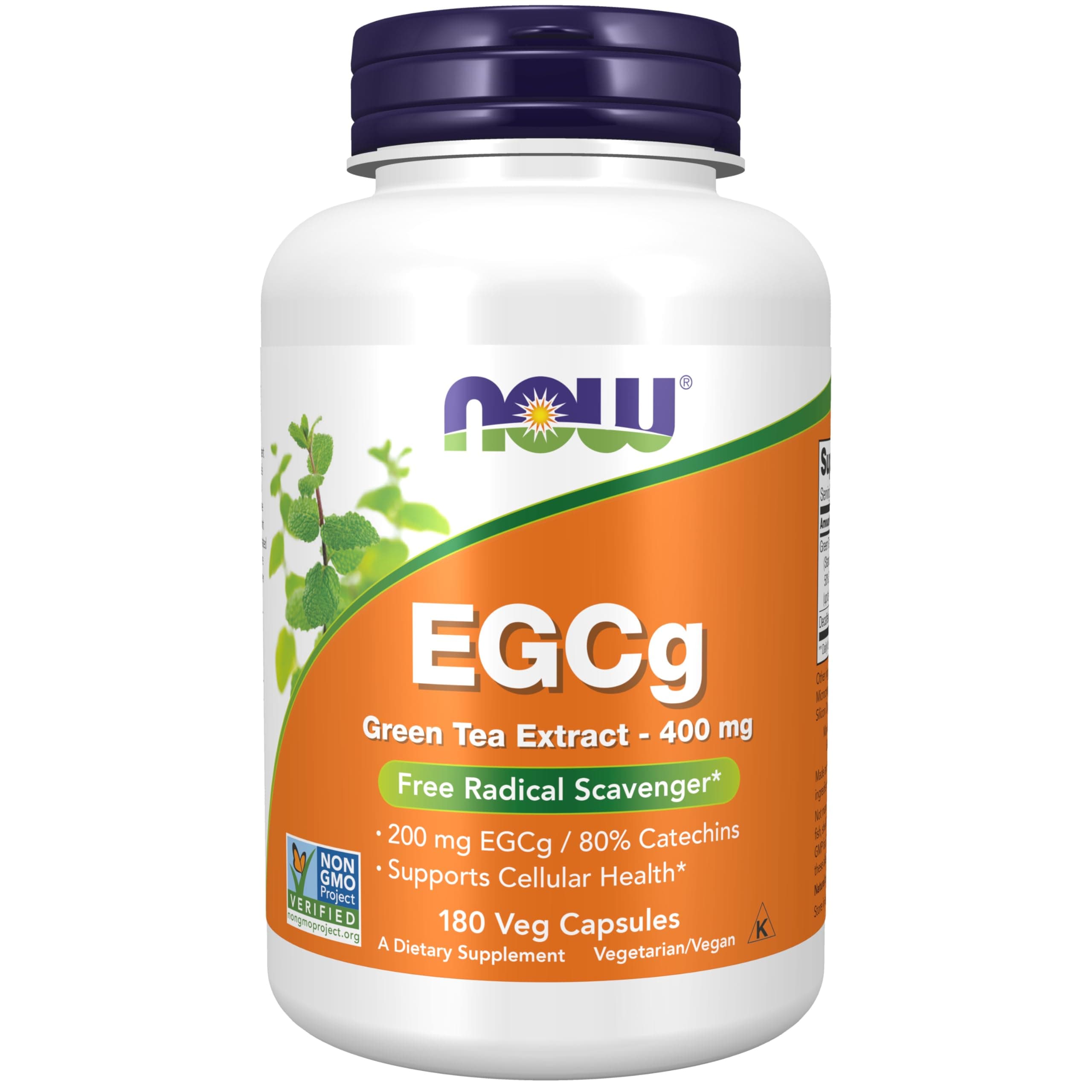 Supplements, EGCg Green Tea Extract 400 mg, Free Radical Scavenger*, 180 Veg Capsules