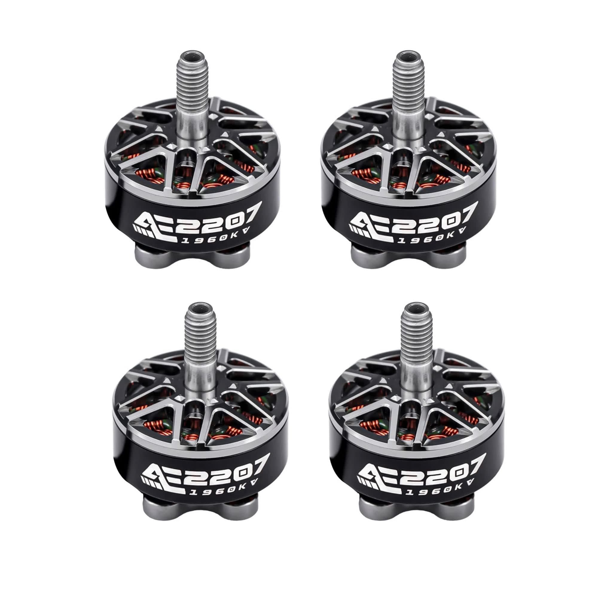 Axisflying FPV Drone Brushless Motor - 2207 1960KV 6S for 5inch 6 inch FPV Drone Frame QAV Quadcopter-4pcs