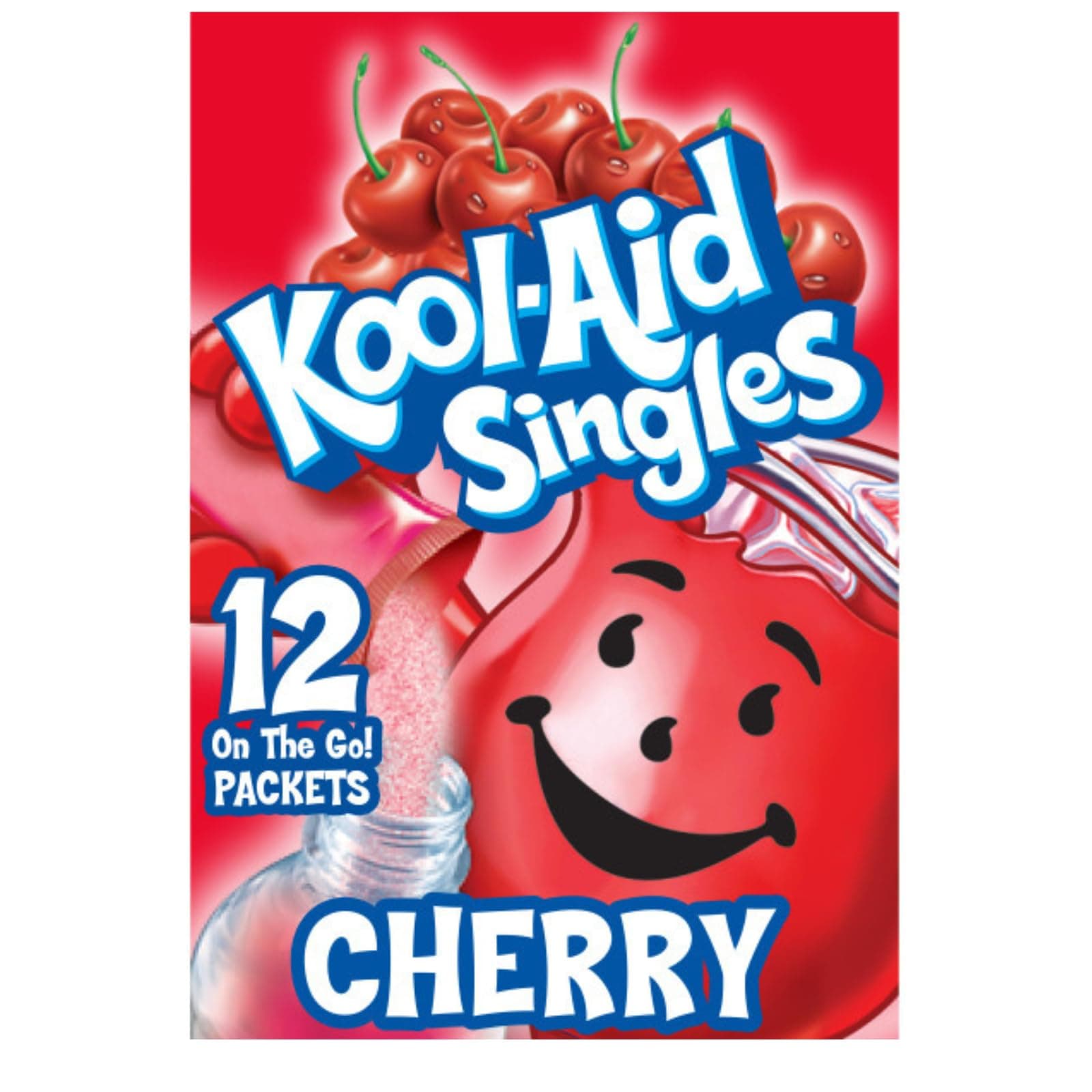 Kool-Aid Cherry Unsweetened Soft Drink Mix, 0.13-Ounce Packets (Pack of 96)