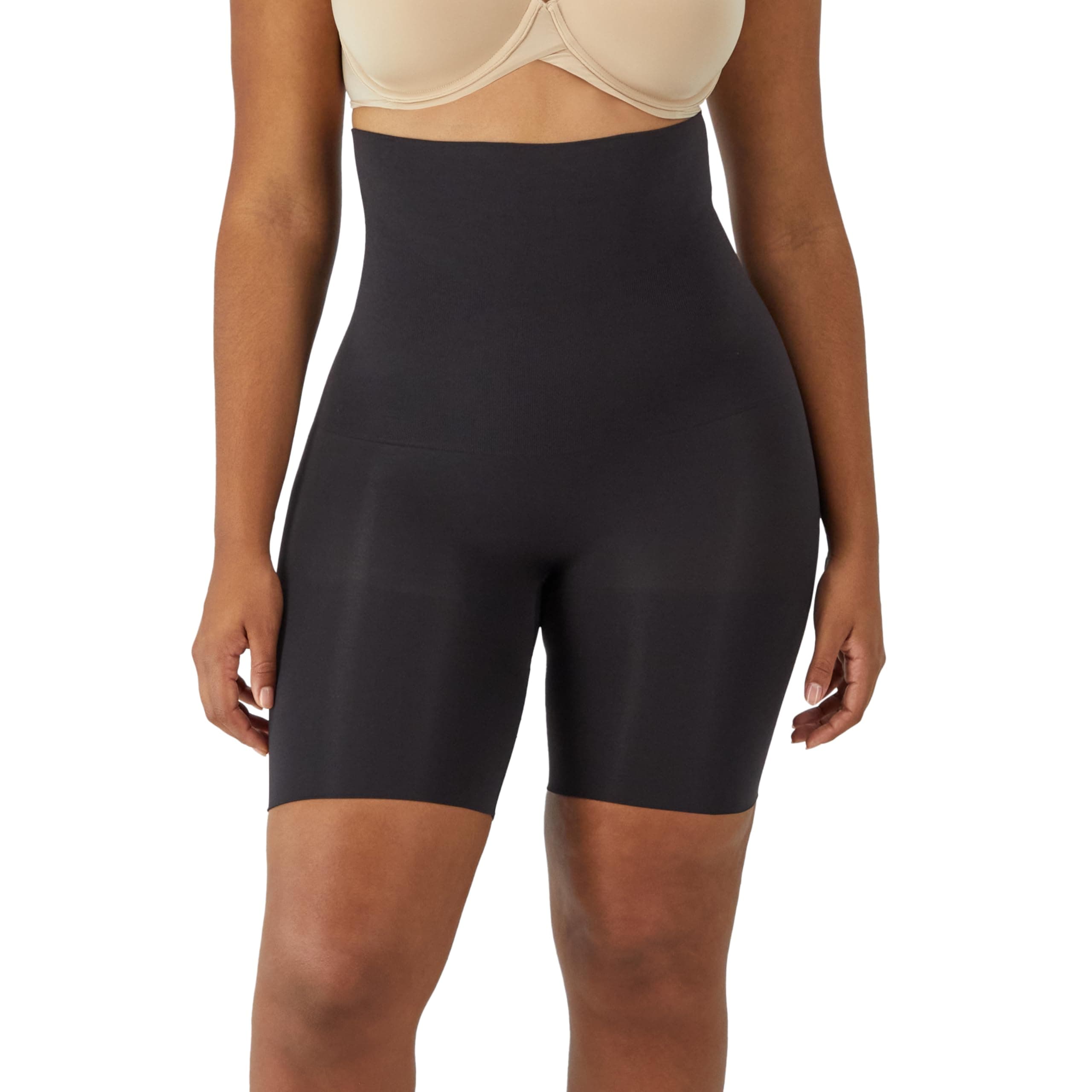 Women's Shapewear High-Waist Thigh Slimmer, Tummy Control Thigh Slimmer Seamless Short, Firm Control Shapewear
