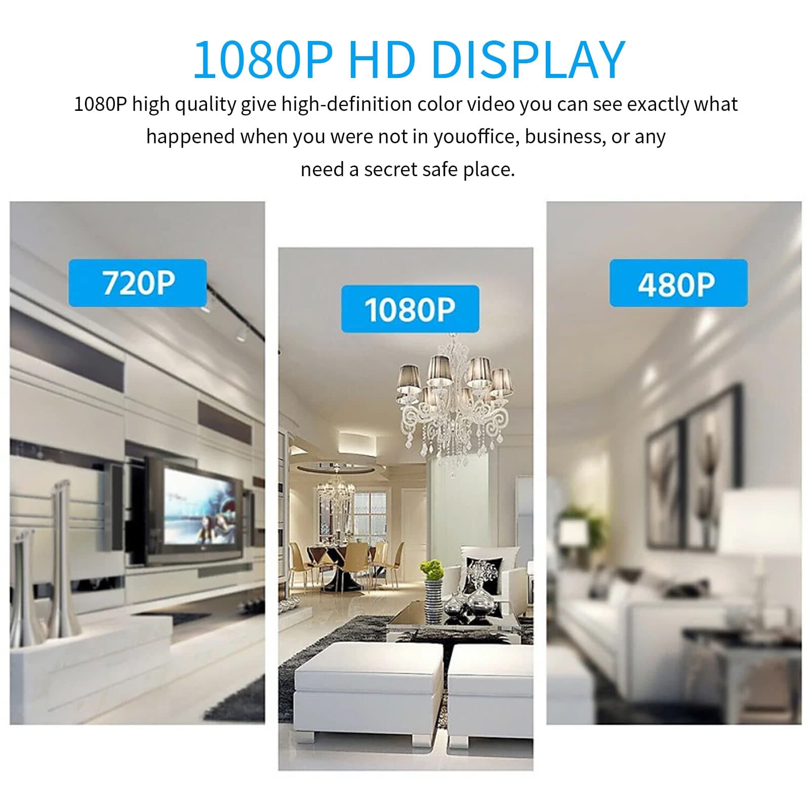 Hidden Cameras - Spy Camera - 1080P HD Indoor Camera - Mini Nanny Cam with Night Vision & Motion Detection- Indoor/Outdoor Wireless Security Cameras for Home, Car, Baby & Pet Monitoring(Square)-X1