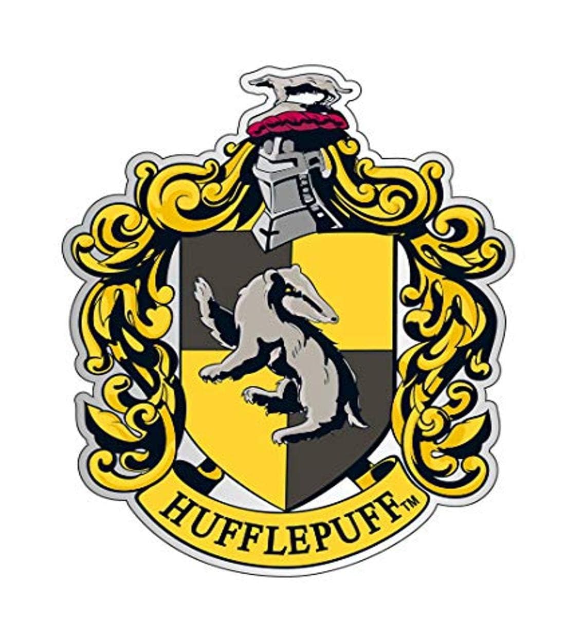 Hufflepuff Crest Deluxe Lapel Pin, One Size, Metal, no gemstone