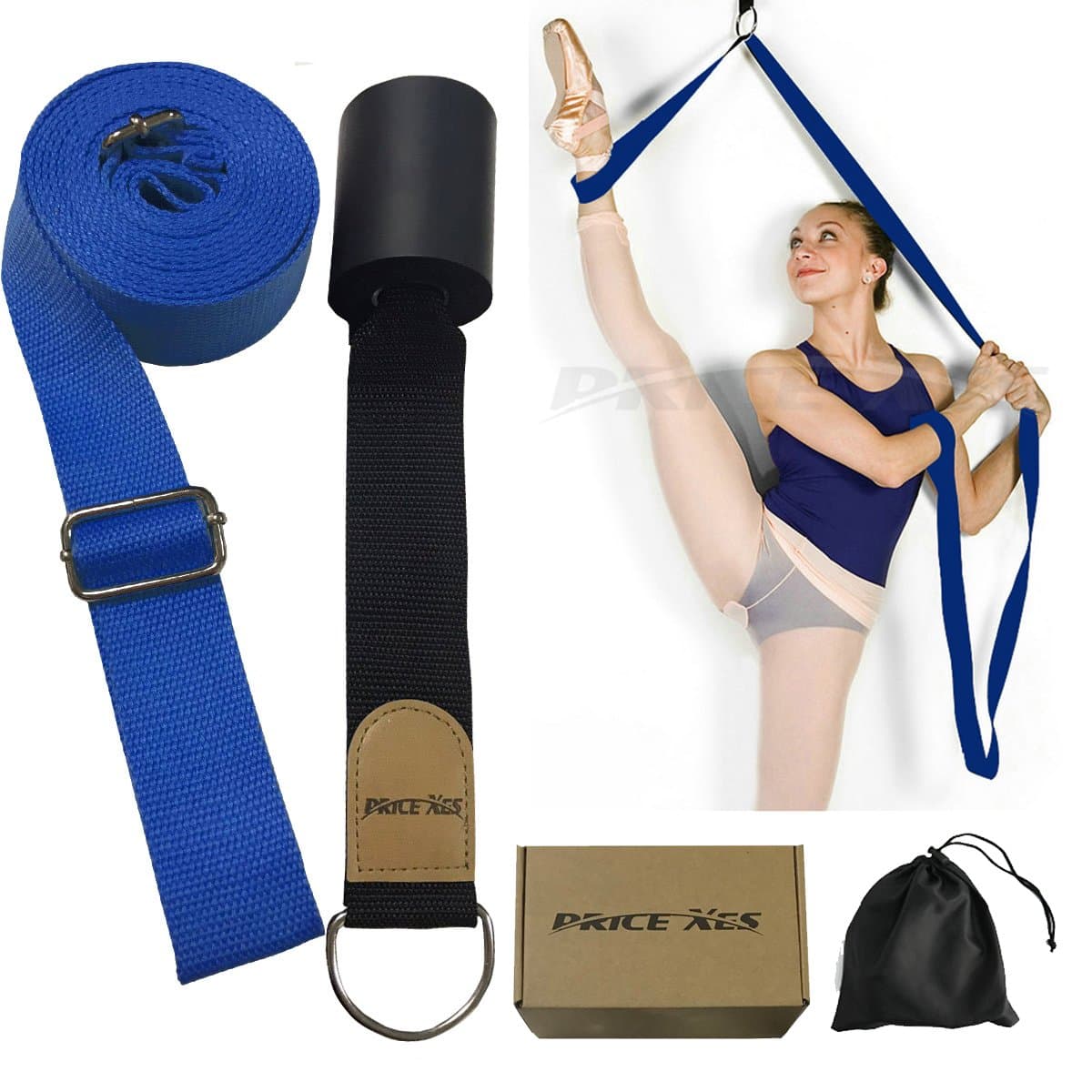 KimDaro Leg Stretcher, Door Flexibility & Stretching Leg Strap - Great for Ballet Cheer Dance Gymnastics or Any Sport Leg Stretcher Door Flexibility Trainer Premium Stretching Equipment