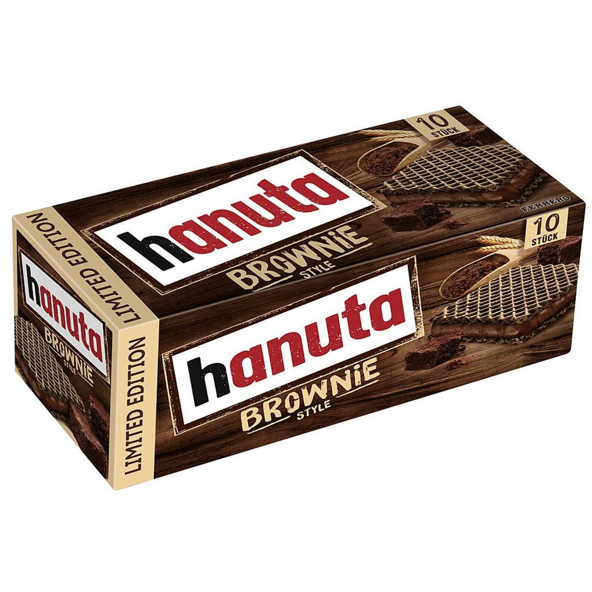 Ferrero Hanuta Brownie Style Wafers (10 Pcs Box) NEW!! - limited edition