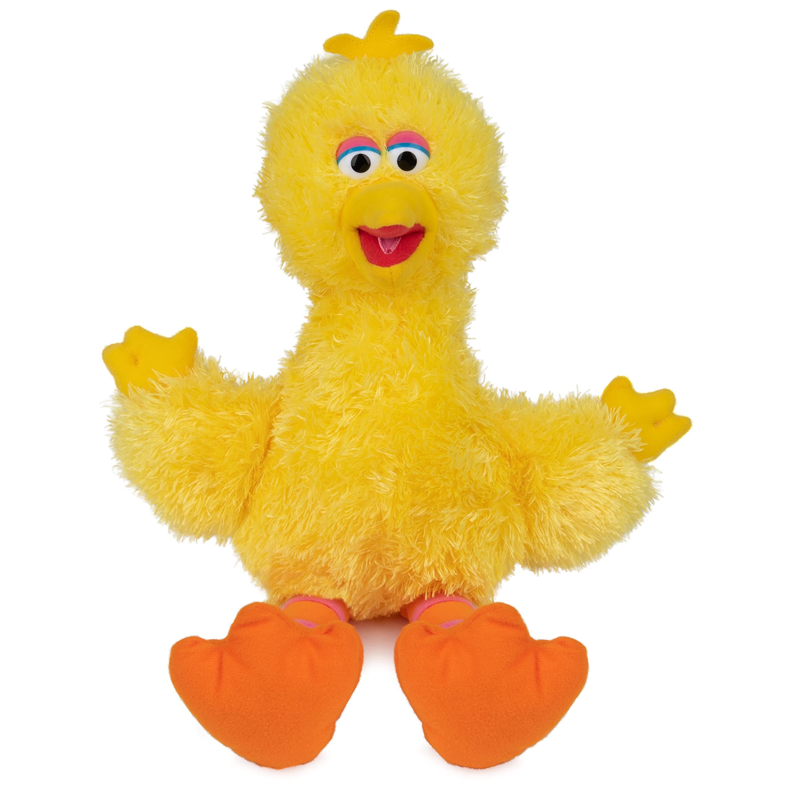 Sesame Street Official Big Bird Muppet Plush, Premium Plush Toy for Ages 1 & Up, Yellow, 14”