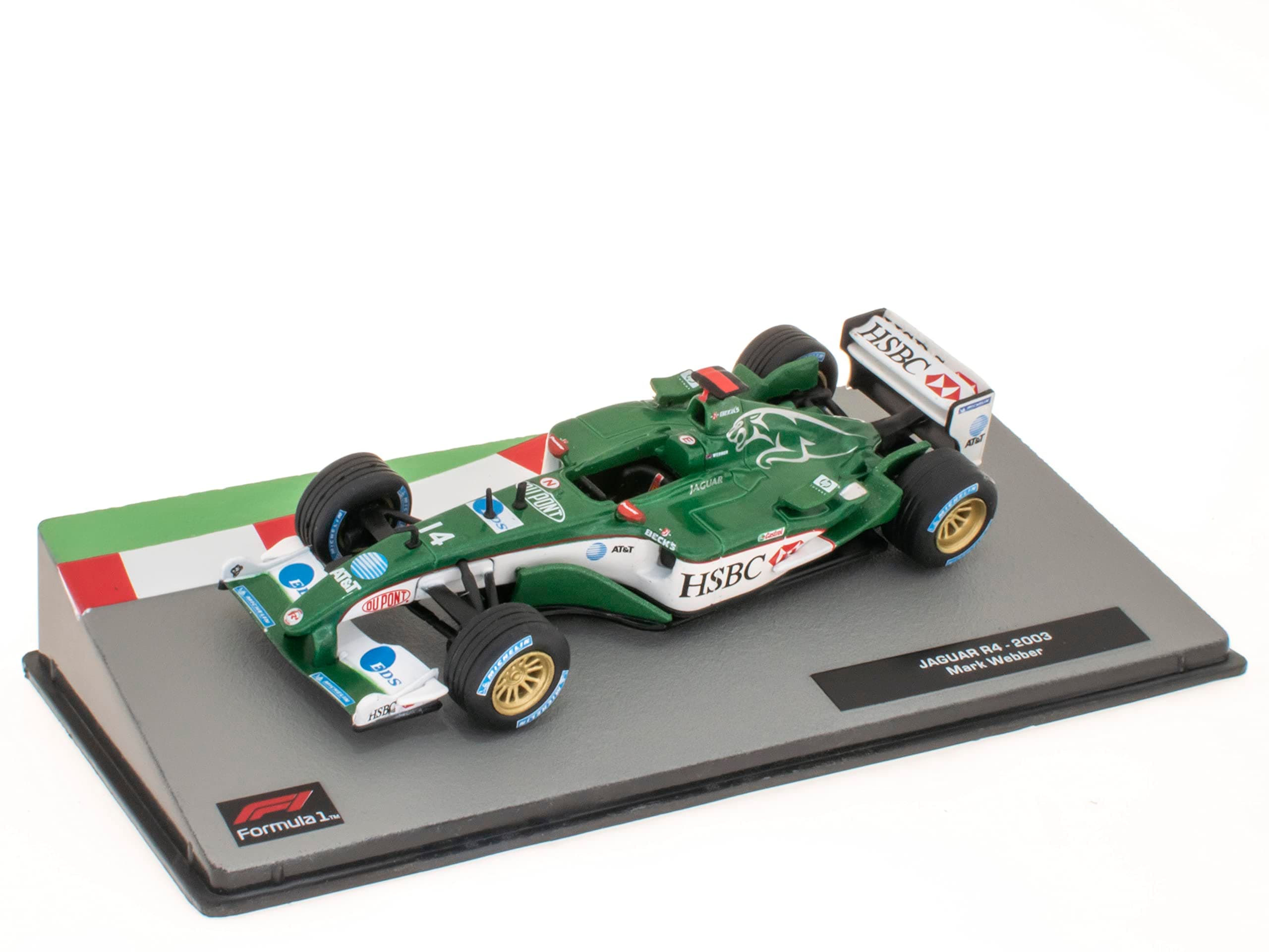 OPO 10 - Formula 1 1/43 miniature car compatible with JAGUAR R4 - Mark Webber - 2003 - FD106