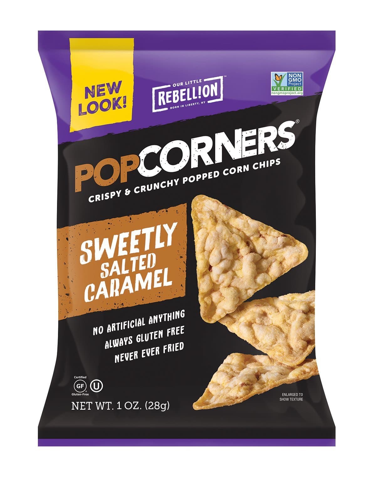 Medora Snacks PopCorners Popped Corn Chips, Caramel, 1.1 Ounce (Pack of 40)