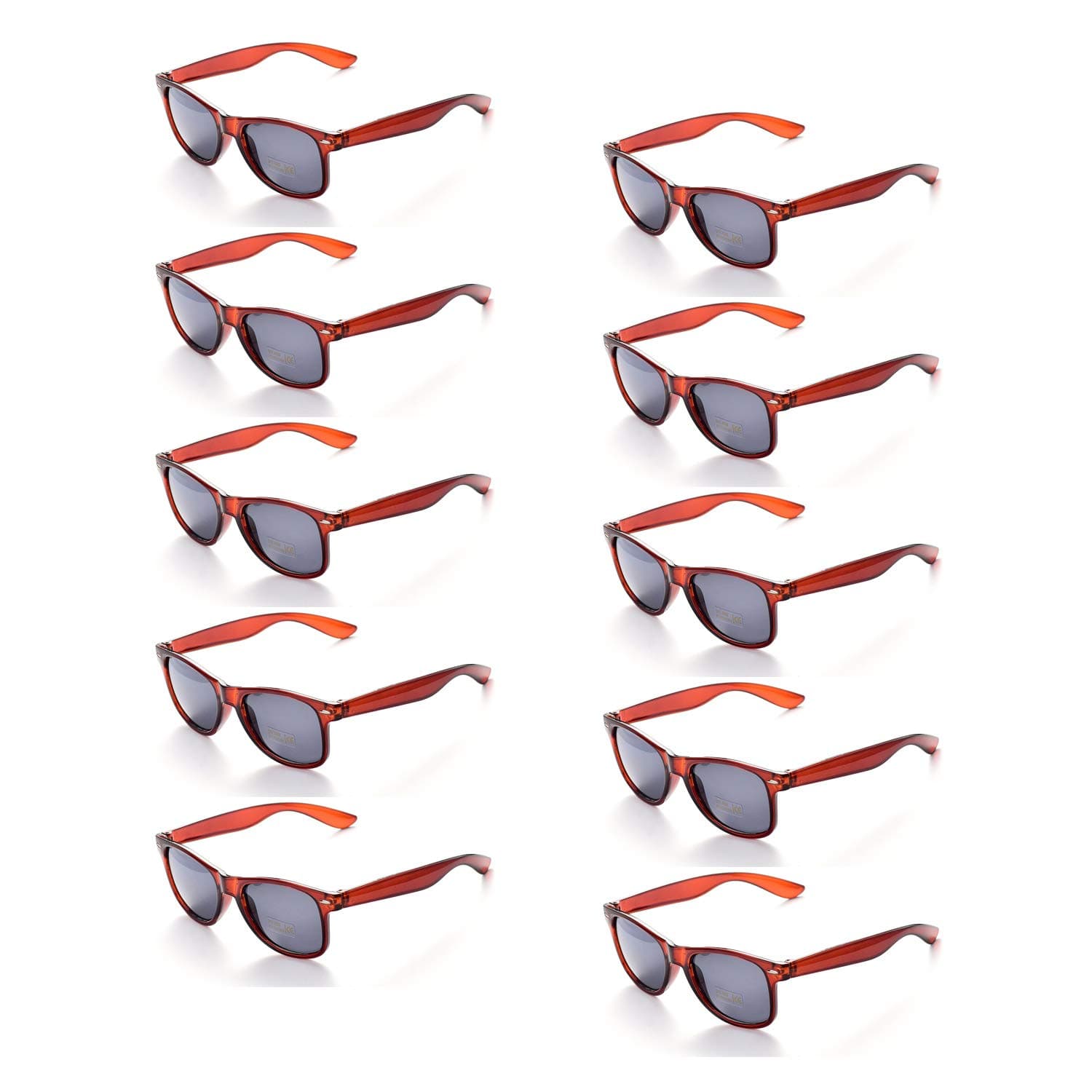 100% UV Protection Wholesale Multi PACK Unisex 80'S Retro Style Promotional Sunglasses
