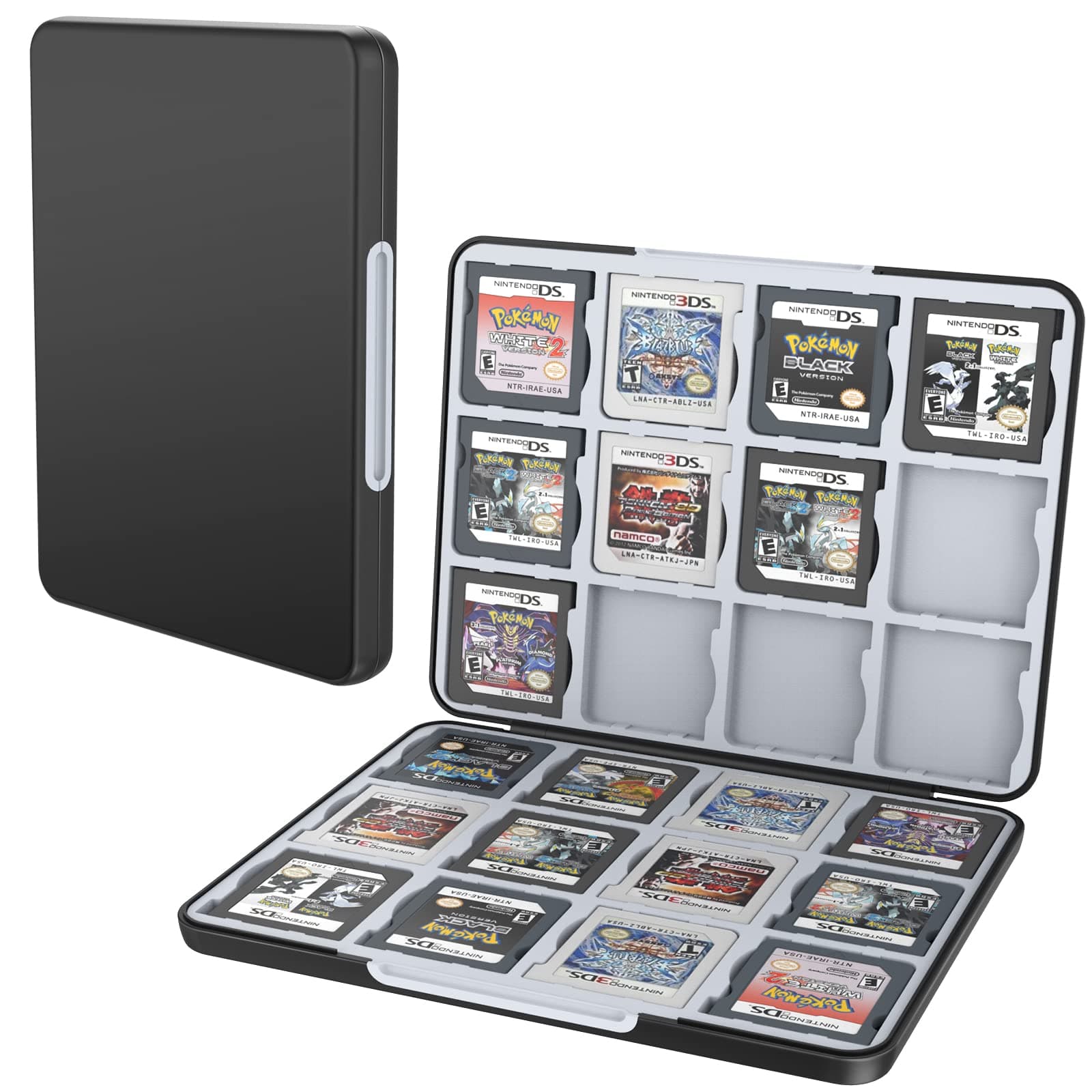 HEIYING Game Card Case for Nintendo 3DS 3DSXL 2DS 2DSXL DS DSi,Portable 3DS 2DS DS Game Cartridge Holder Storage with 24 Card Slots