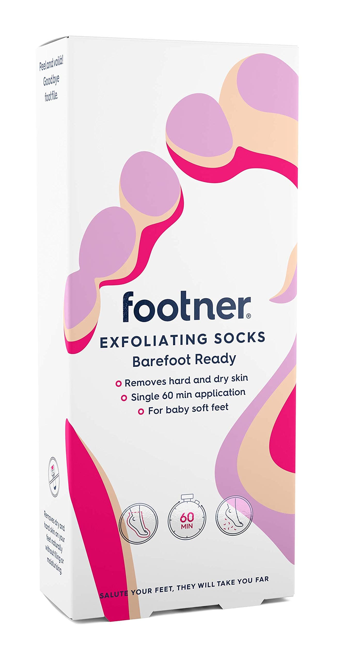 FootnerExfoliating Socks For Baby Soft Feet 1 Pair X 3 Packs