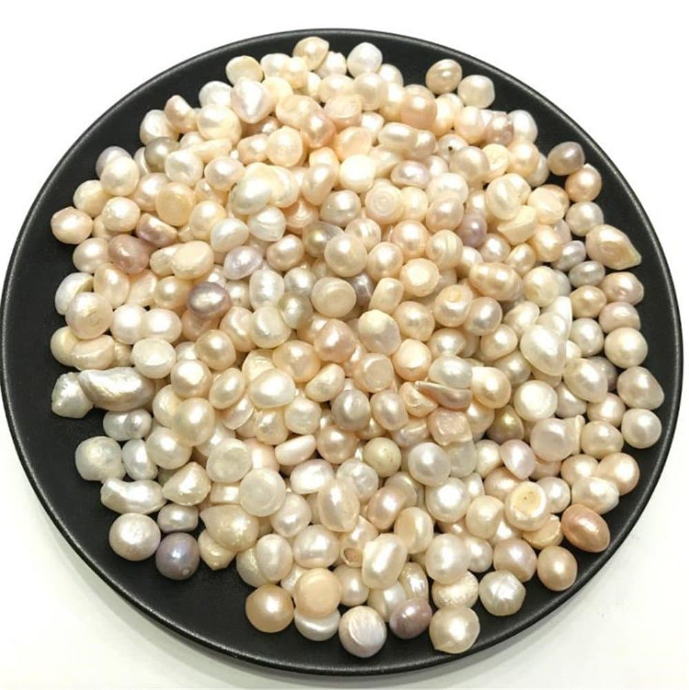 AITELEI 100g Natural Freshwater Pearl Oysters Loose Beads for Vase Fillers Party Wedding Decor DIY Craft Jewelry Making No Holes 7-10mm