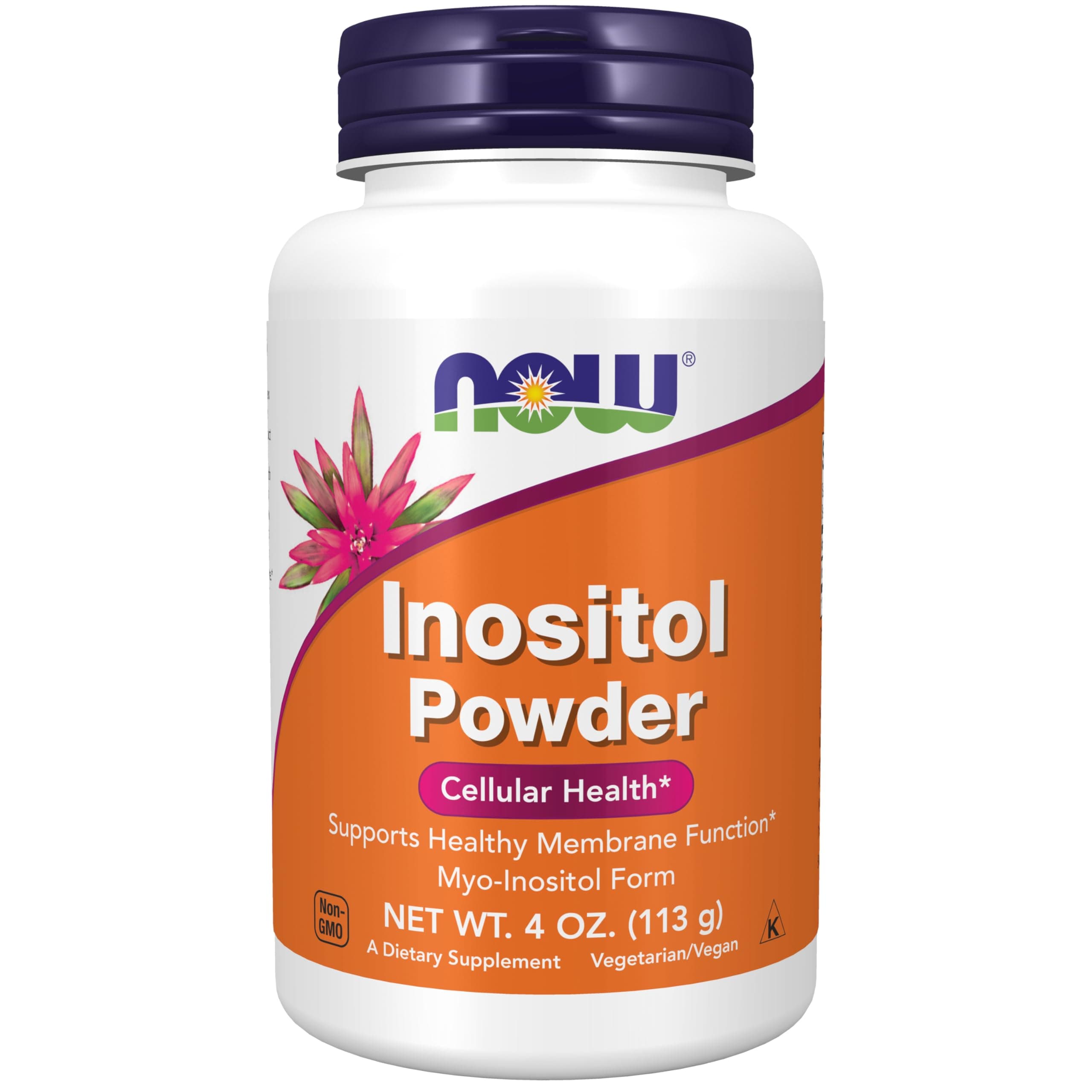NOW Supplements, Inositol Powder, Neurotransmitter Signaling*, Cellular Health*, 4-Ounce