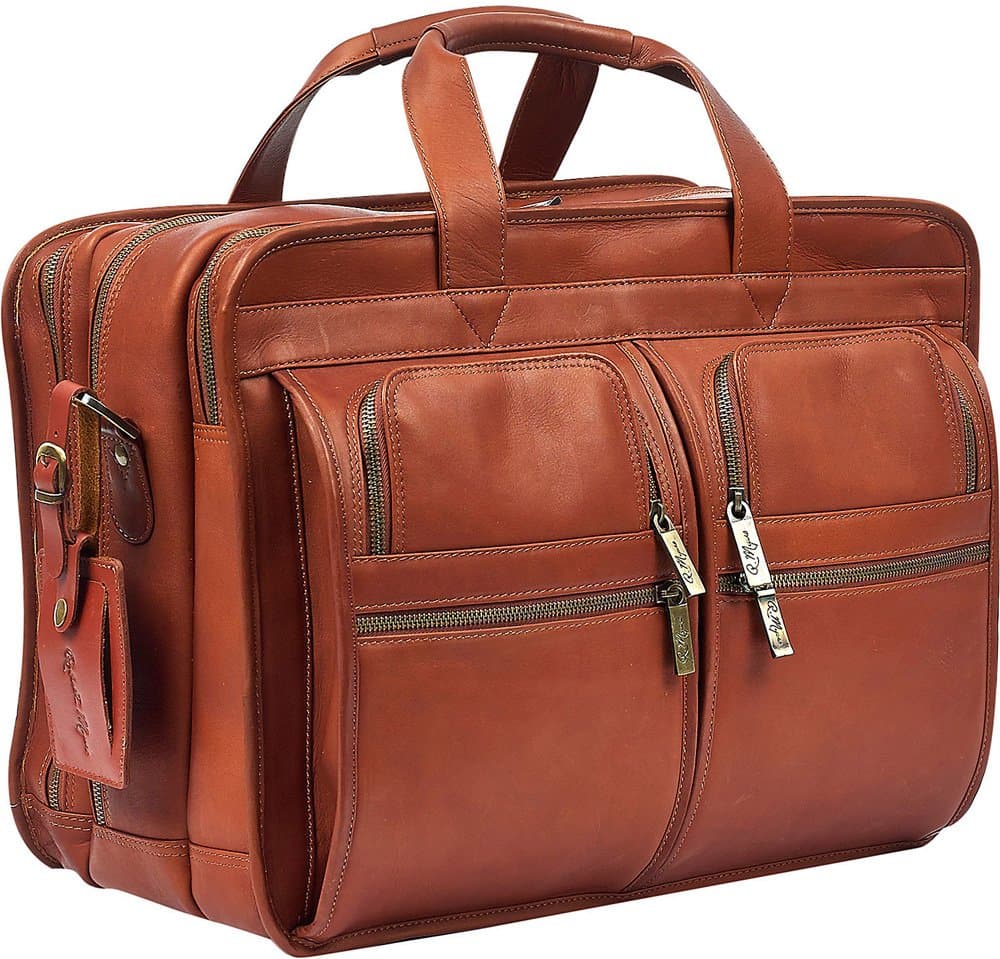 Classic Executive Briefcase Color: Tan