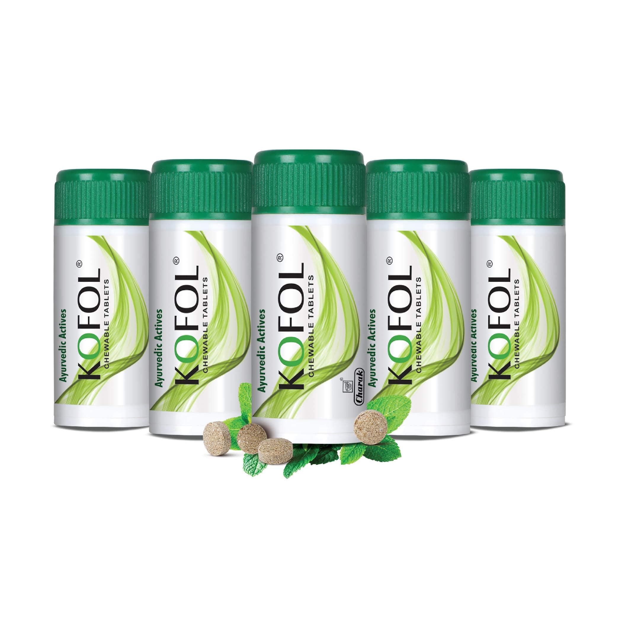 Charak Pharma Kofol Chewable Tablet for Cough, Sore Threat