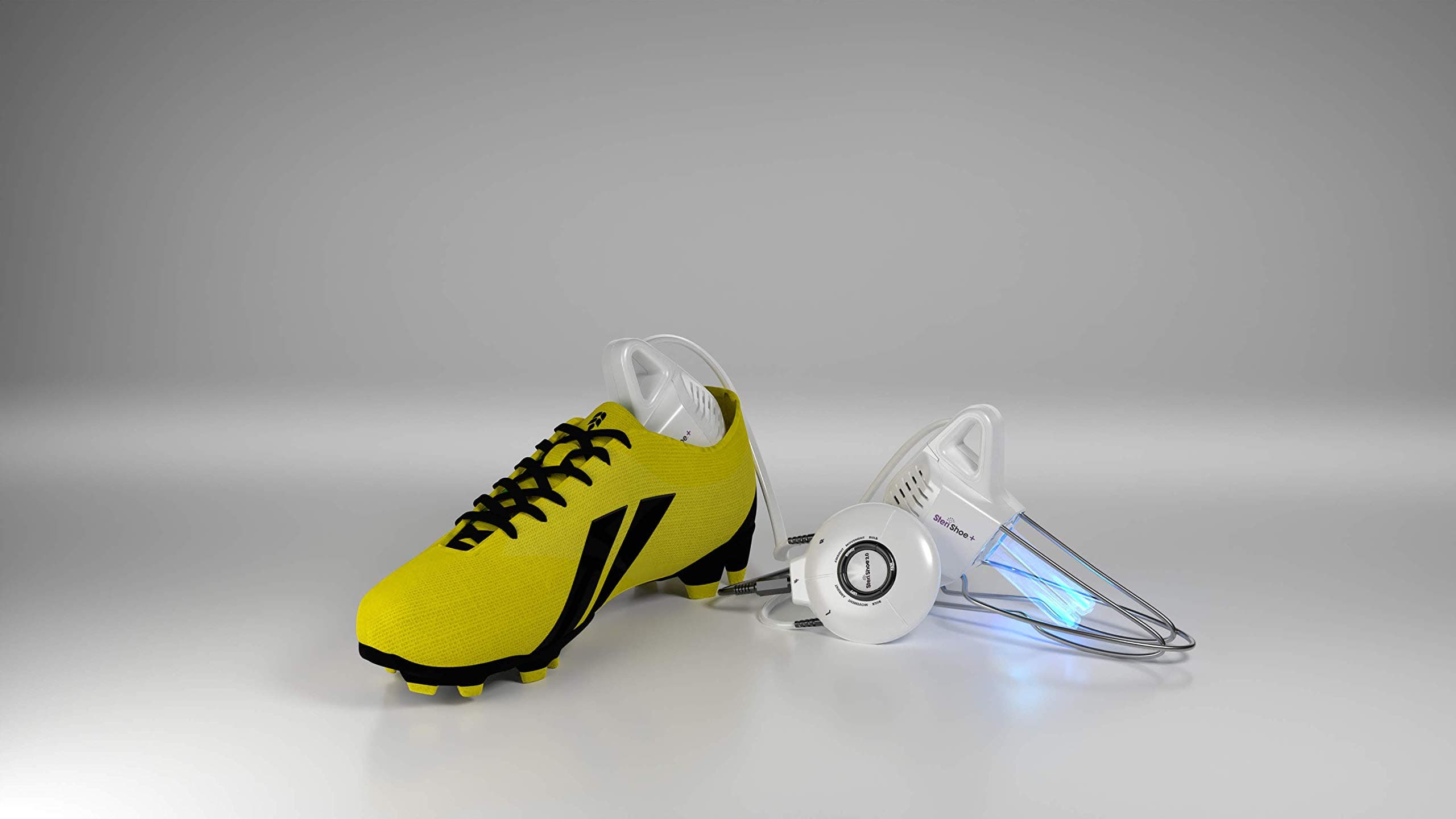 SteriShoe+ Ultraviolet Shoe Sanitizer; Deodorizer – UV Sneaker; Boot Sterilizer – kills the germs that cause Toenail Fungus (Onychomycosis), Odor, and Germs in 15 Minutes