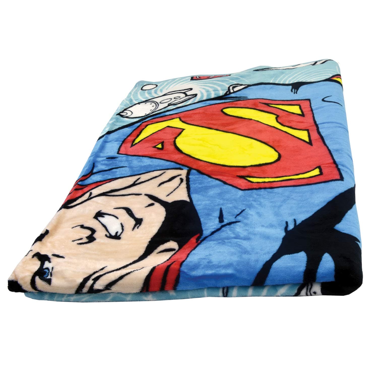 Warner Bros Dc Comics Superman Flannel Blanket For Kids | All-Season, Ultra Soft, Fade Resistant (Official Dc Comics Product), Multicolor, Tc02
