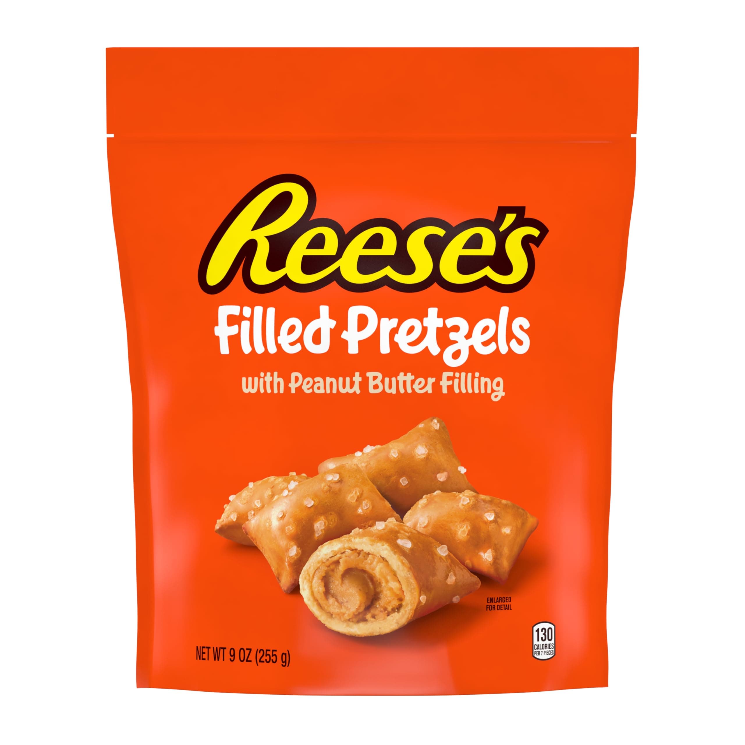 Filled Pretzels, Peanut Butter Pretzel Nuggets, Crunchy, Ready to Eat, Sweet and Salty Snack, 9oz Resealable Bag