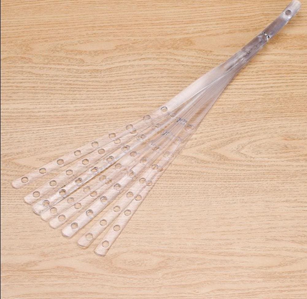 XIIDE 10pcs, 14 Holes Clothes Hanger Connecting Strip , white acrylic strips