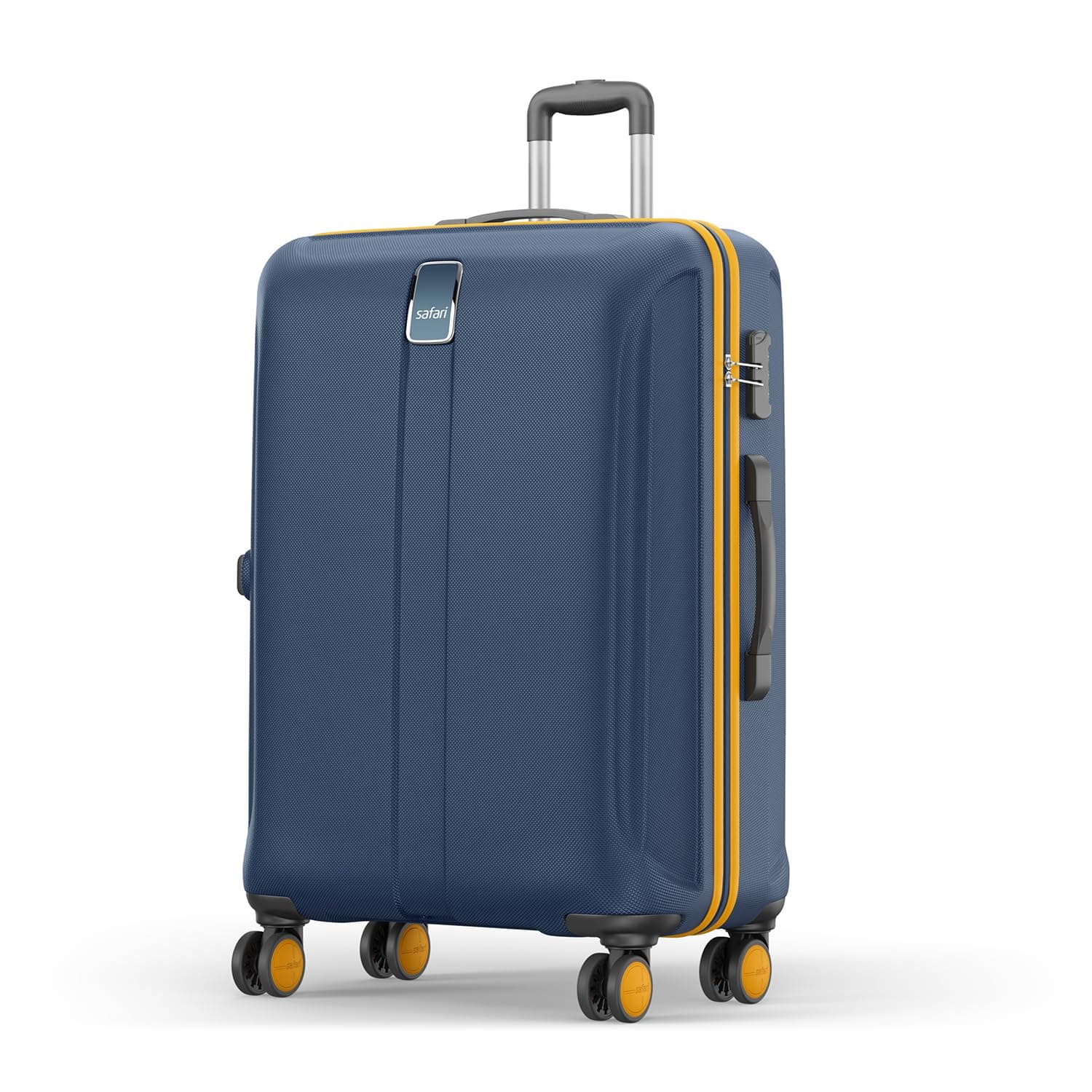 Large Thorium Neo 8 Wheels 77 Cm Check-in Trolley Bag Hard Case Polycarbonate 360 Degree Wheeling System Luggage, Trolley Bags for Travel, Suitcase for Travel, Graphite Blue