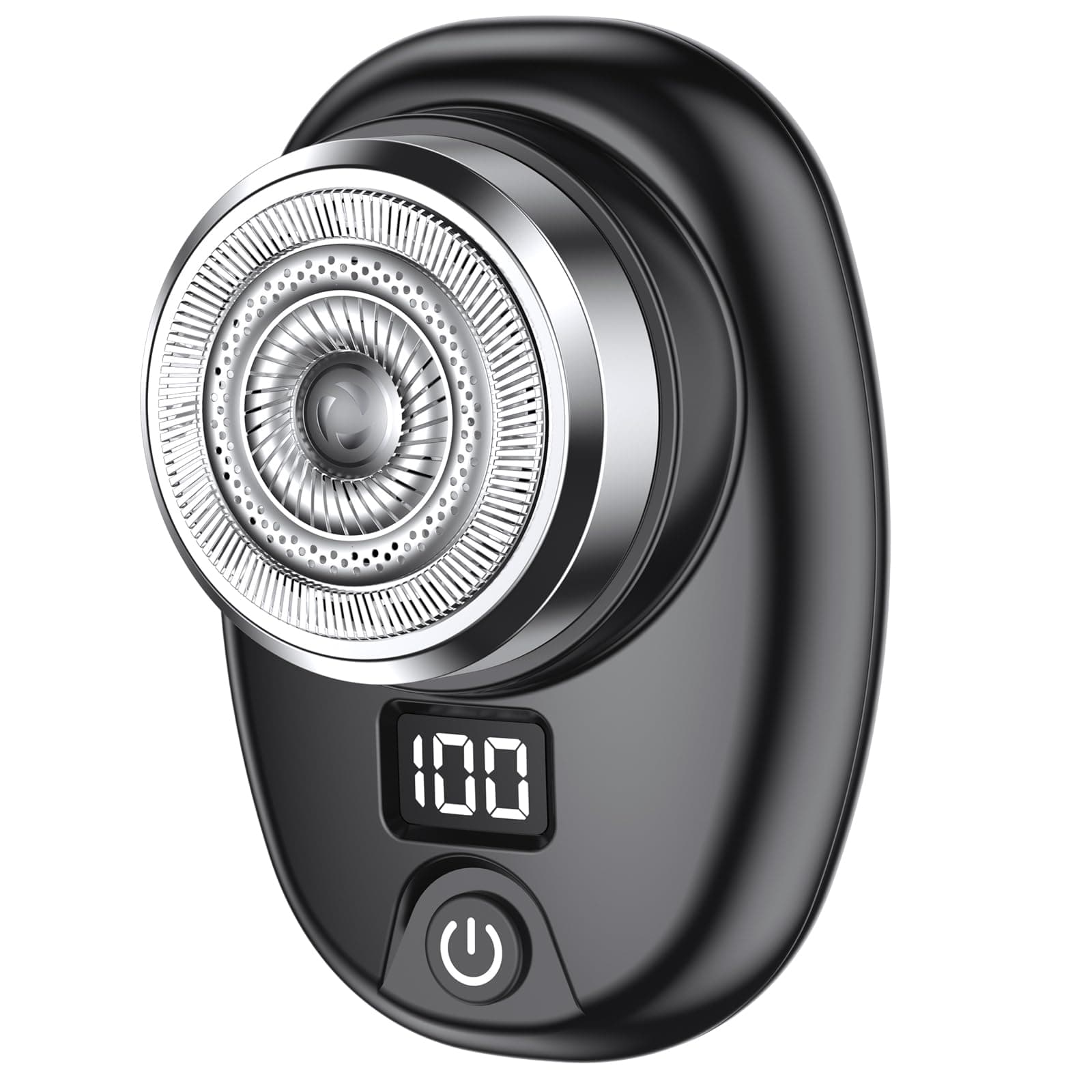 Electric Shaver,Mini Electric Razor for Men with LCD Display,Portable Pocket Size Self-Sharpening Blade Beard Trimmer,USB Wet and Dry Beard Grooming Kit Suitable for Home and Travel,Gift for Men-Black