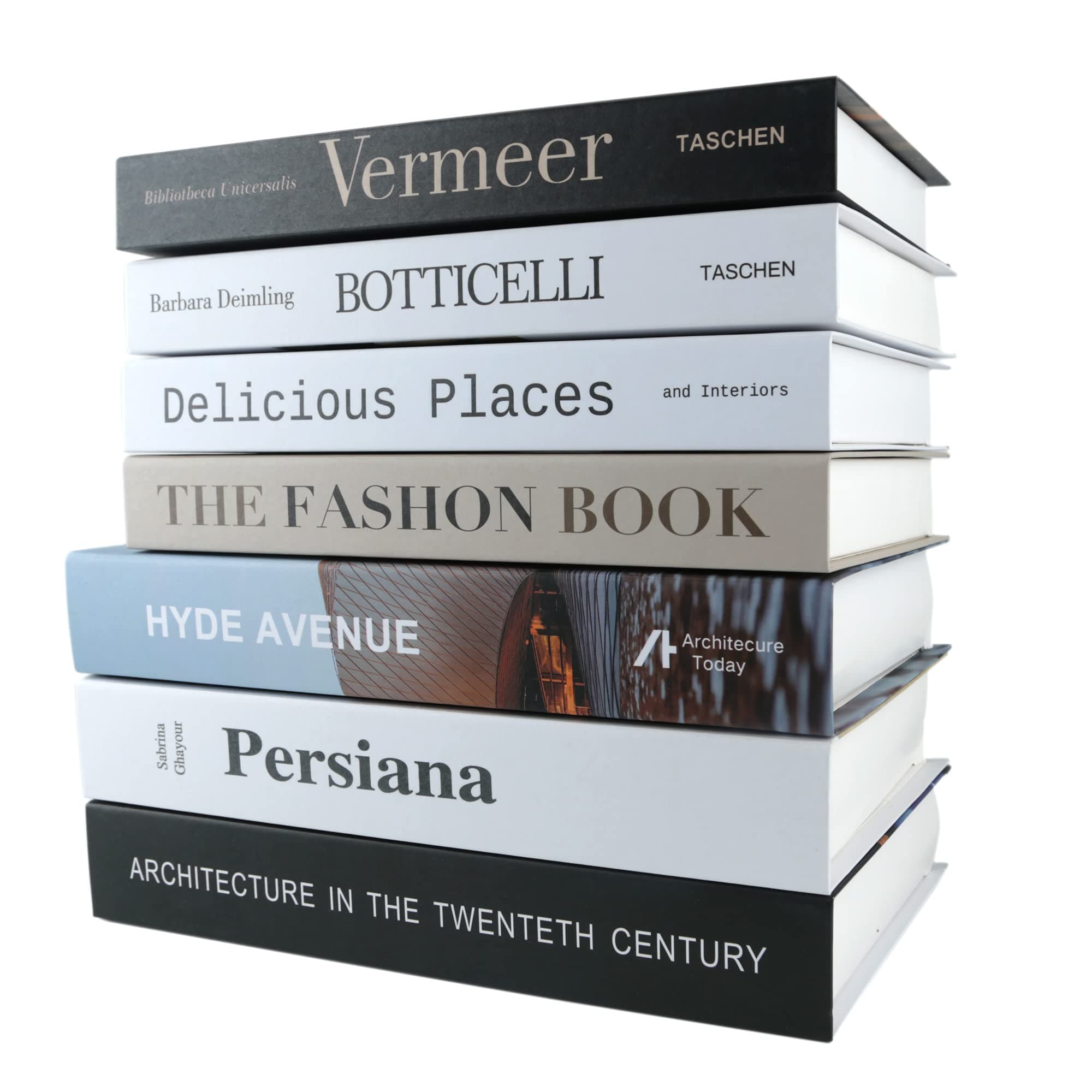 7 Pcs Decorative Books for Home décor,Black and whiteshelf Decor Accents Library décor for Home Sweet Stacked Books