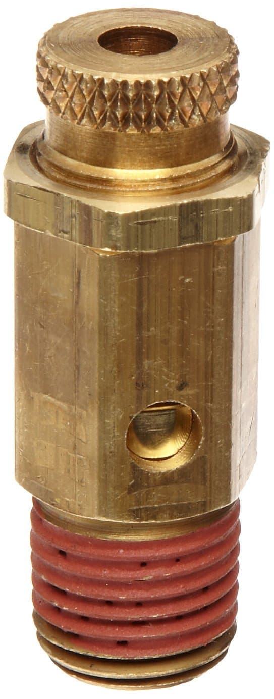 NC25-1UK002 NC Series Brass Non-Code Safety Valve, 25-200 psi Adjustable Pressure Range, 1/4" Male NPT