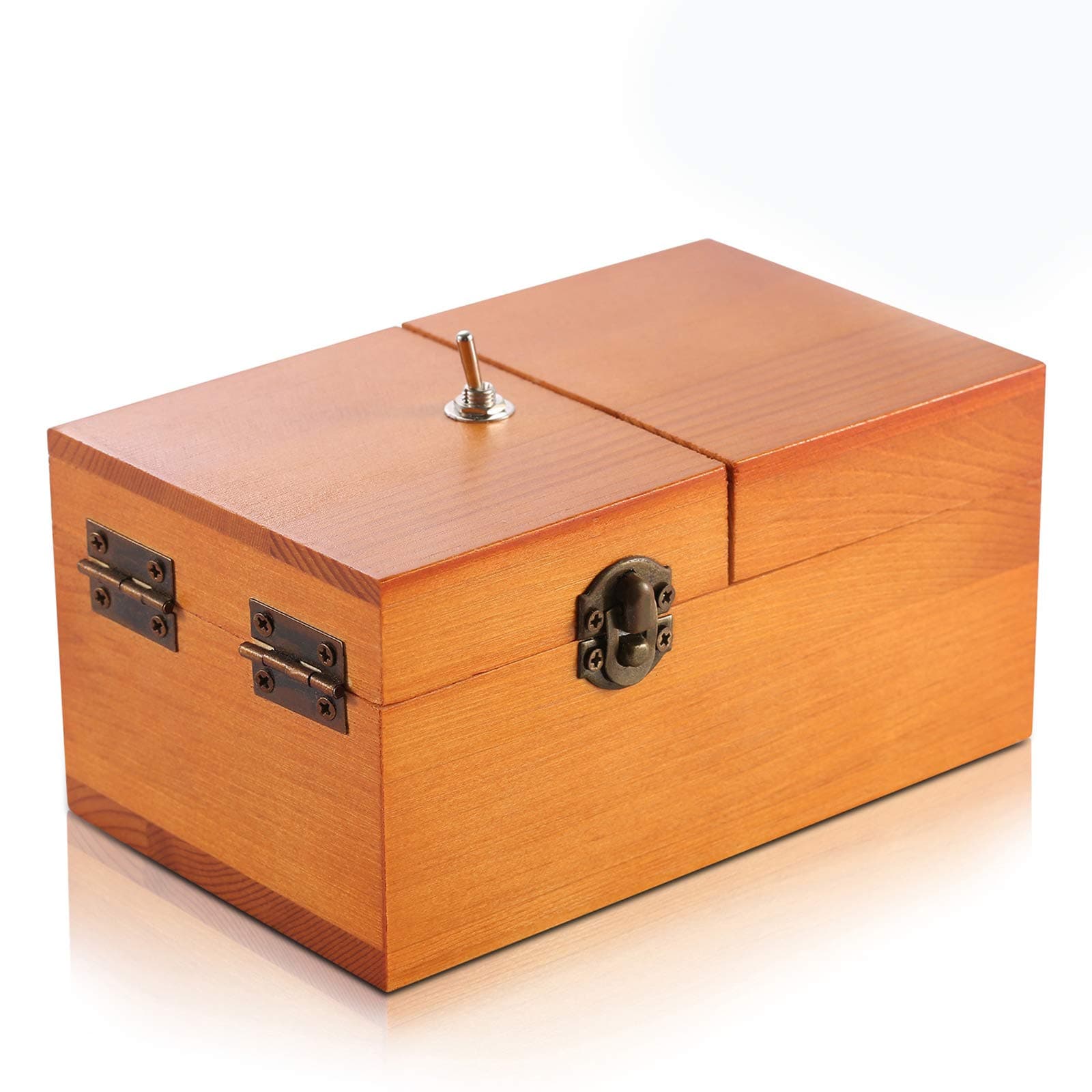 EASTBULL Useless Box , Pointless Box Turns Itself Off Box Useless Machine Leave Me Alone Box Toys as Gift for Christmas, Office Desk Gadgets