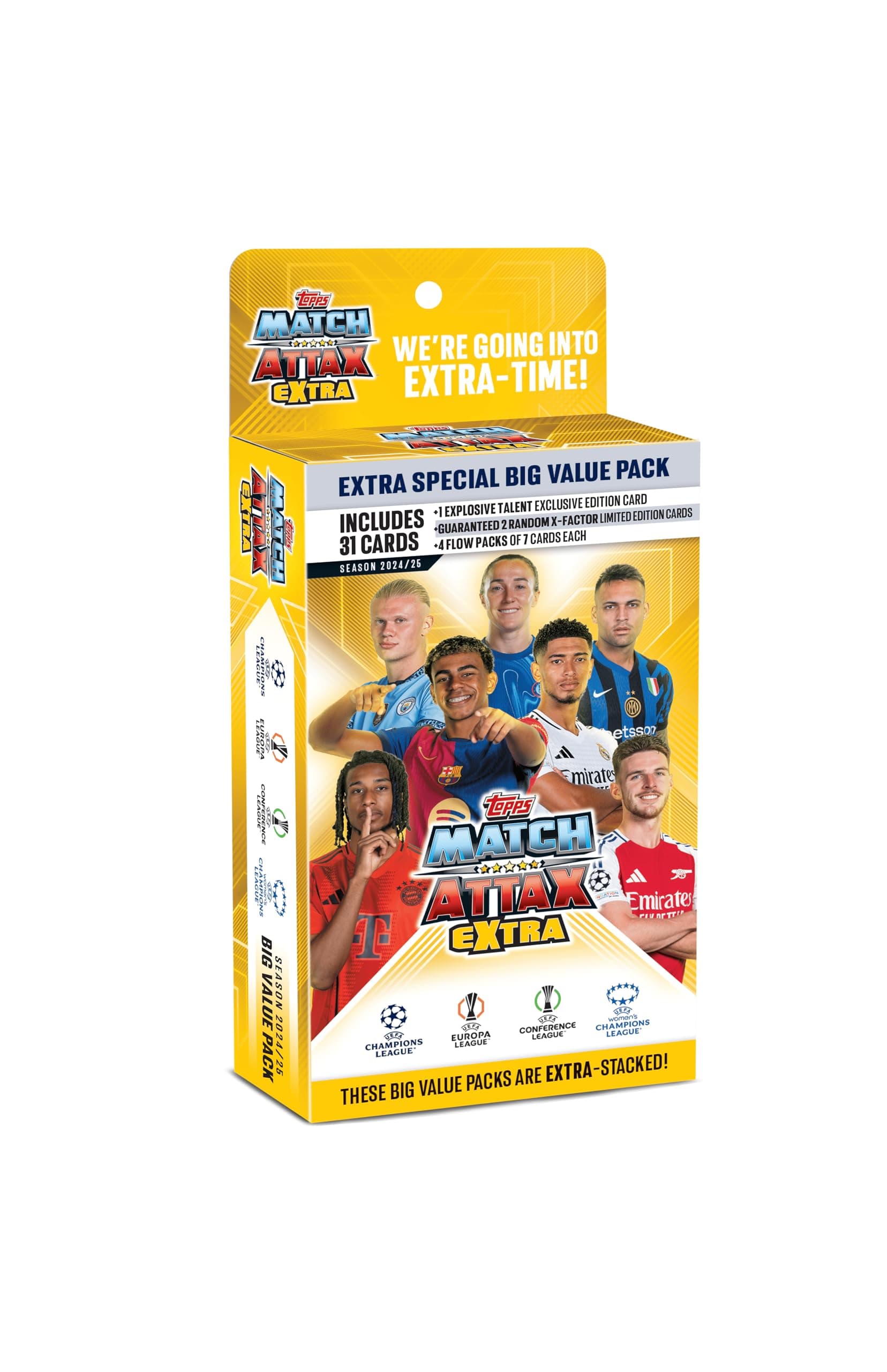Topps UCL & WUCL Match Attax Extra 2025 Trading & Collectible Card Game (Big Value Pack)