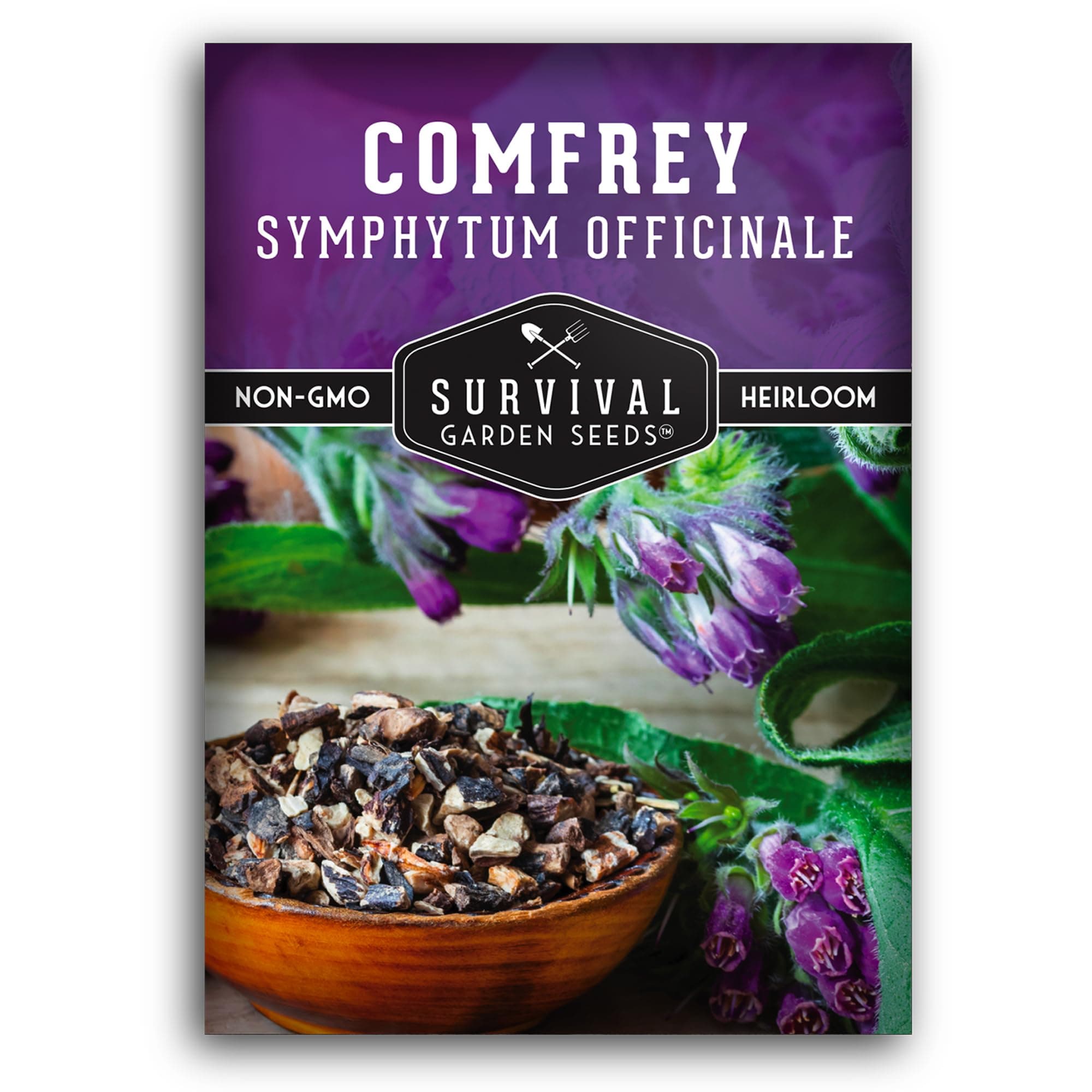 Comfrey Seeds for Planting - Symphytum Officinale Medicinal Perennial Herb for Compost Tea & Natural Skincare - True Slippery Root Non-GMO Heirloom - Survival Garden Seeds (1 Pack)