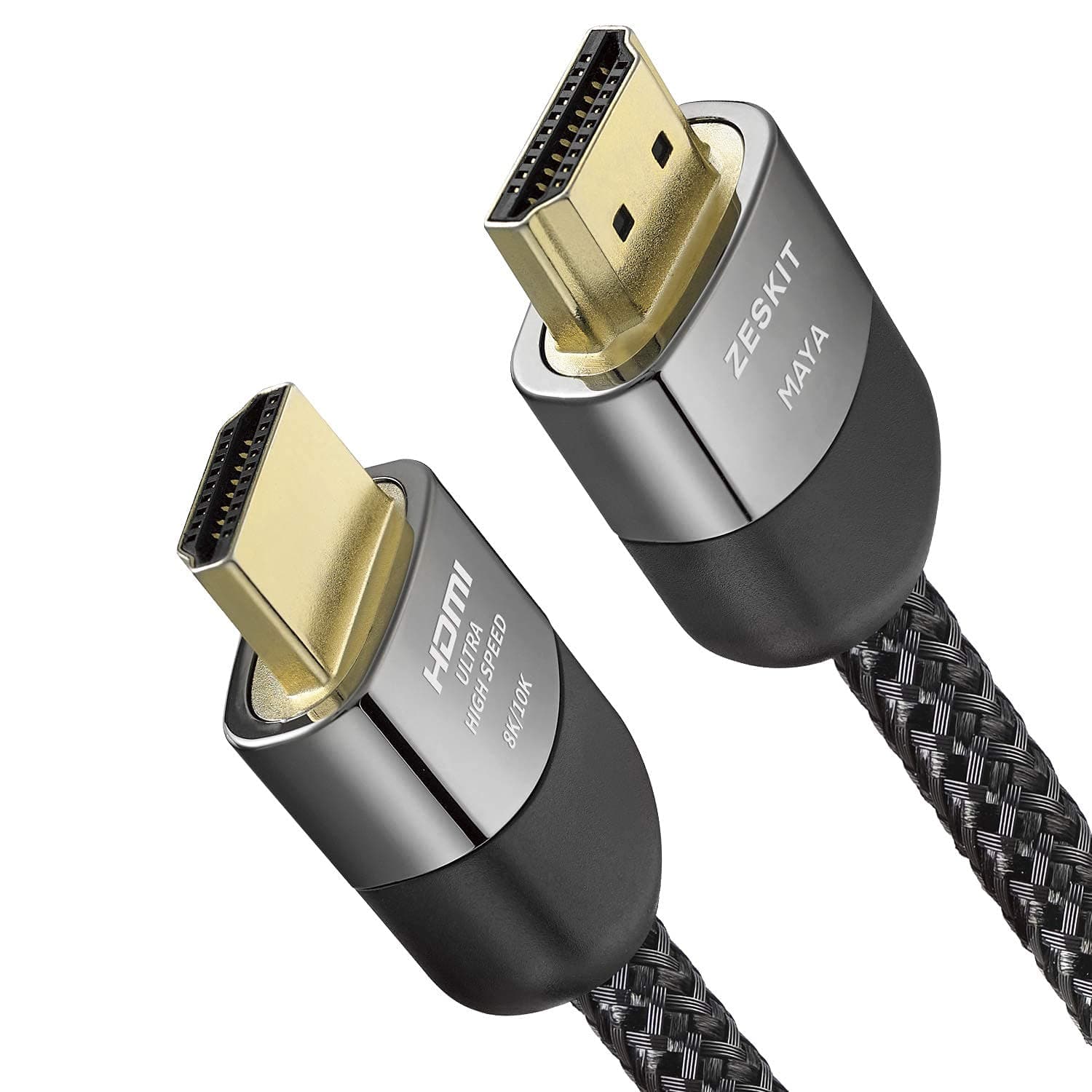 Zeskit Maya 2.1 8K HDMI Cable 1.5ft 50cm, 4K120Hz 48Gbps eARC Soundbar Ethernet Gaming 144Hz Certified Ultra High Speed HDR VRR HDCP 2.2 2.3 Compatible w/Dolby Vision Atmos Apple TV Xbox Series X PS5