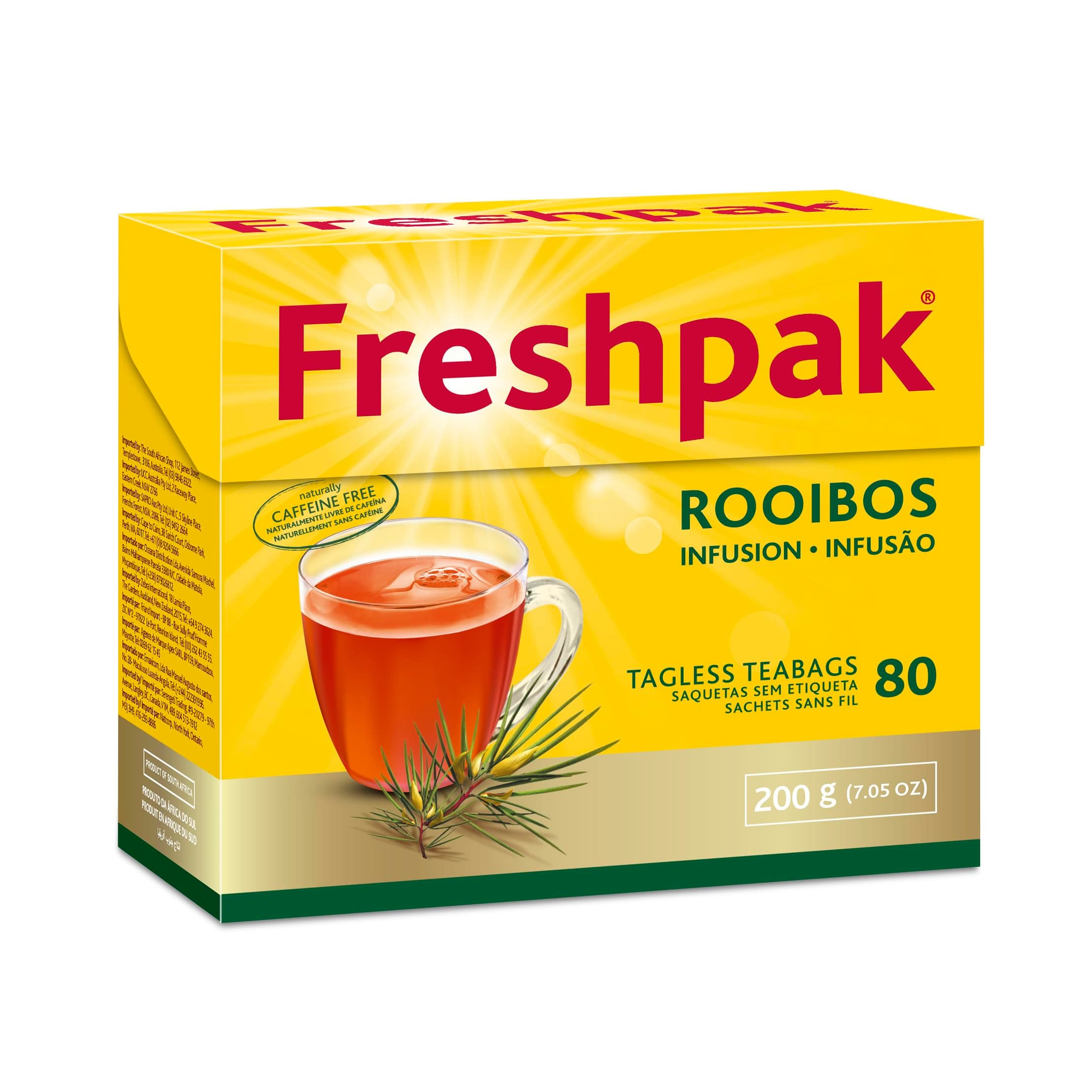 Freshpak Rooibos Tea 80 Tagless Bags (2 Pack)
