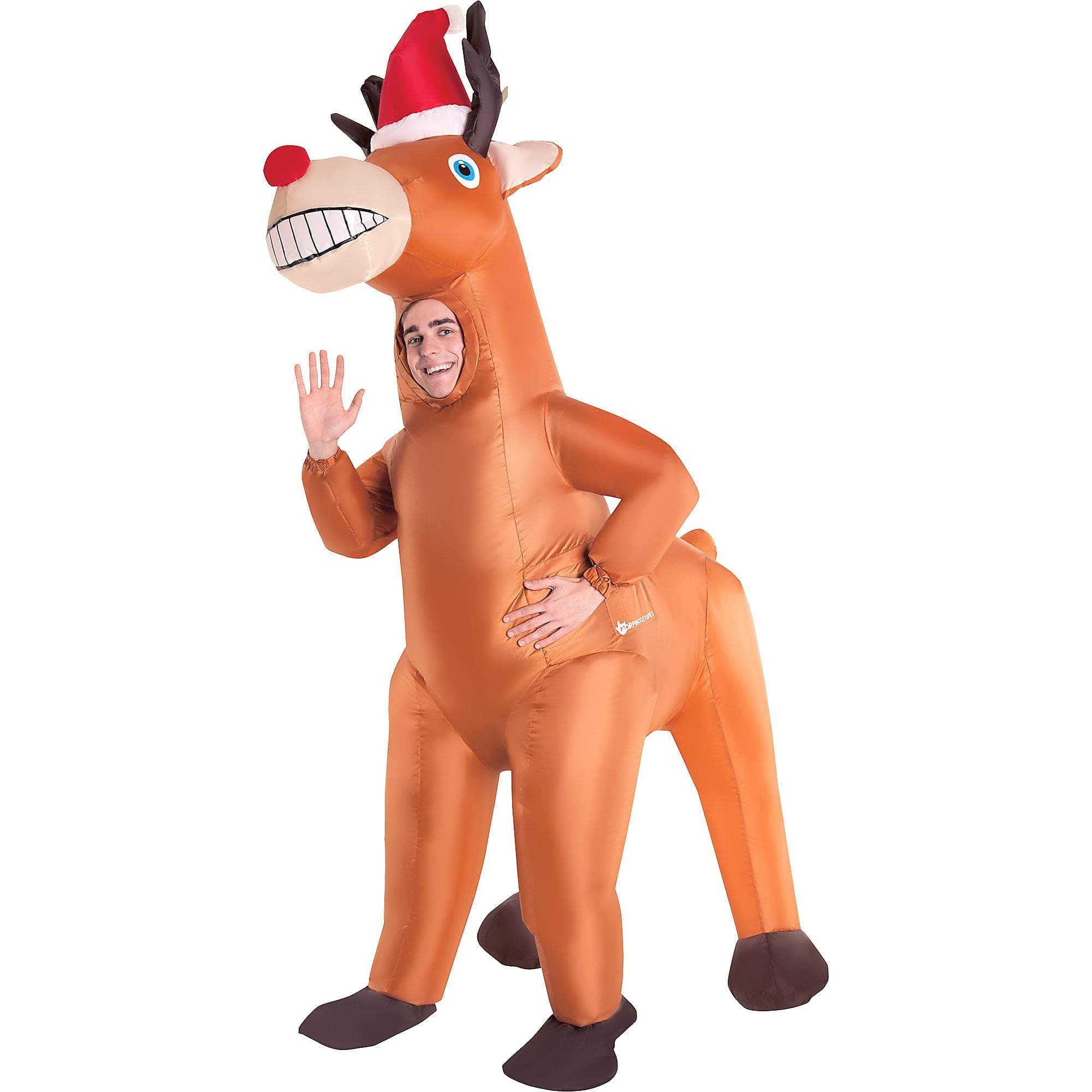 Inflatable Christmas Reindeer Costume for Adults, One Size