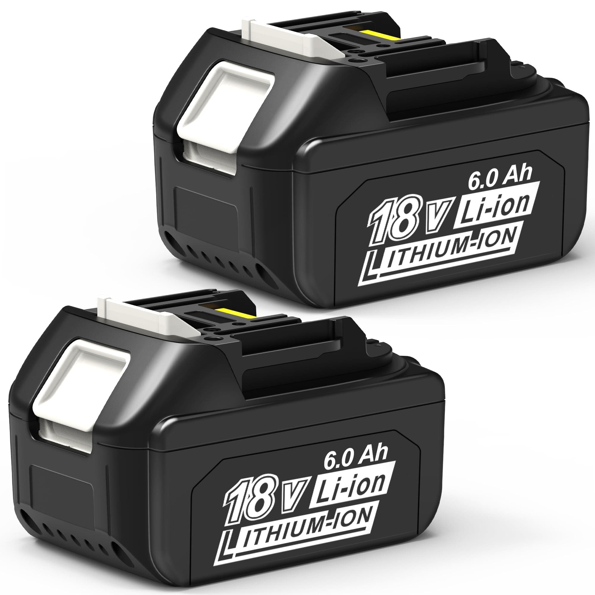 6.0Ah Battery Replacement for Makita 18V Battery Compatible with 18 Volt BL1860B BL1850B BL1840B BL1830B BL1815B Batteries