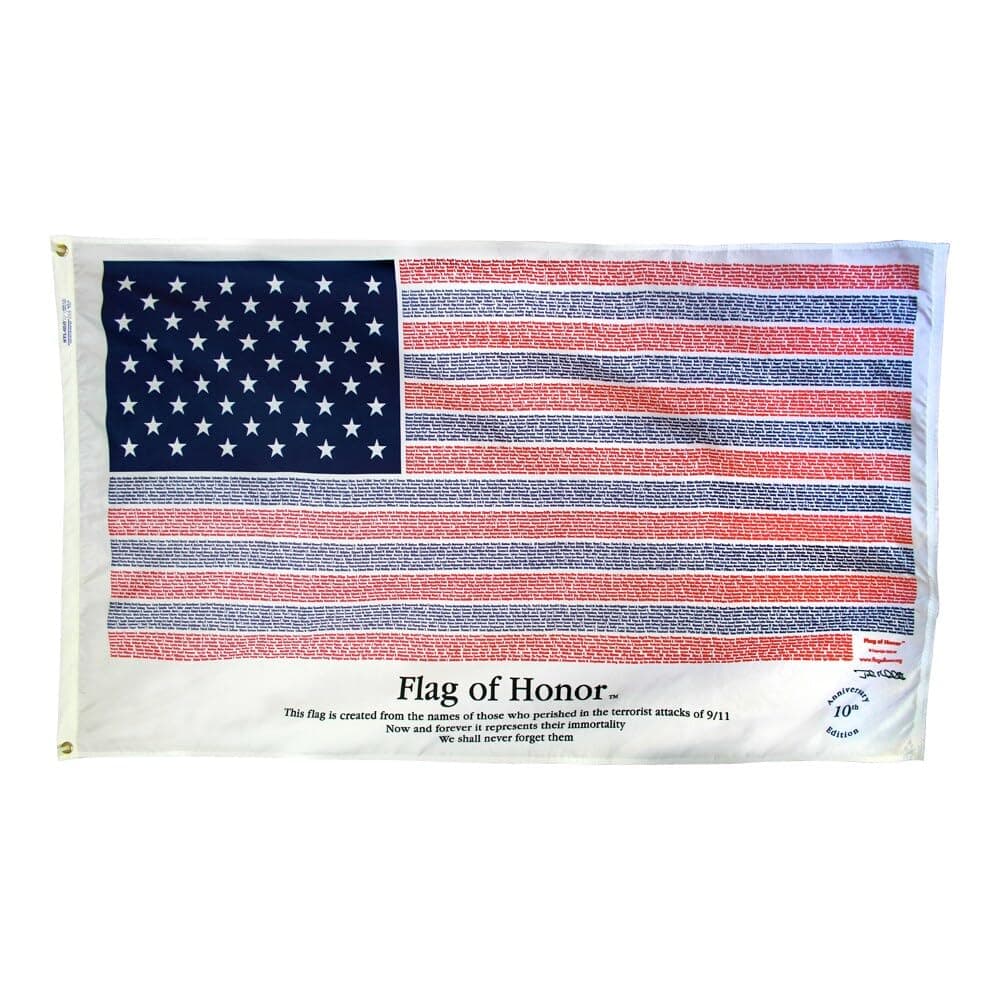 Flag of Honor 3 ft x 5 ft POLY-COTTON 9/11 Commemorative Flag