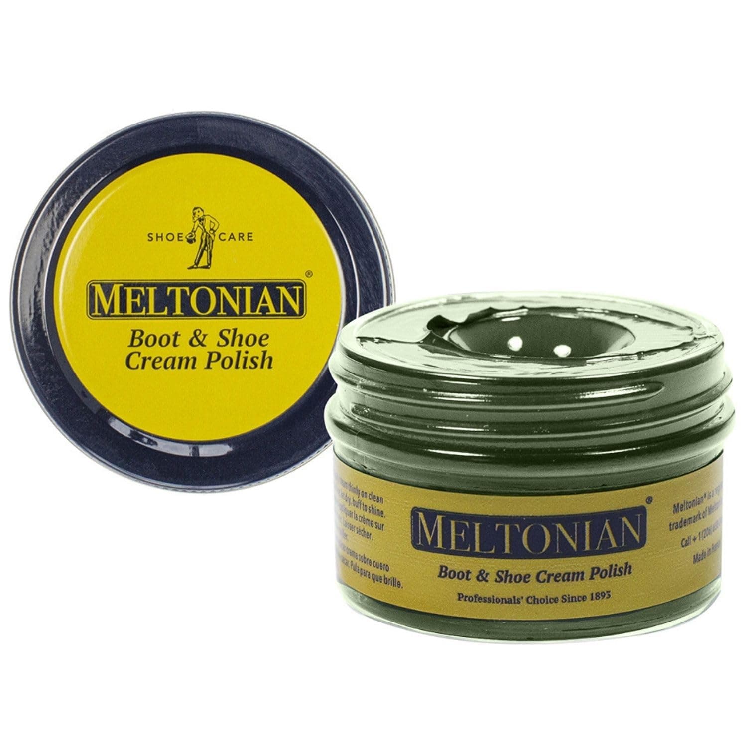 Cream Shoe Polish, Boot Polish, Leather Shoe Polish Oil Based with Beeswax, Restores and Protects, Over 60 Colors
