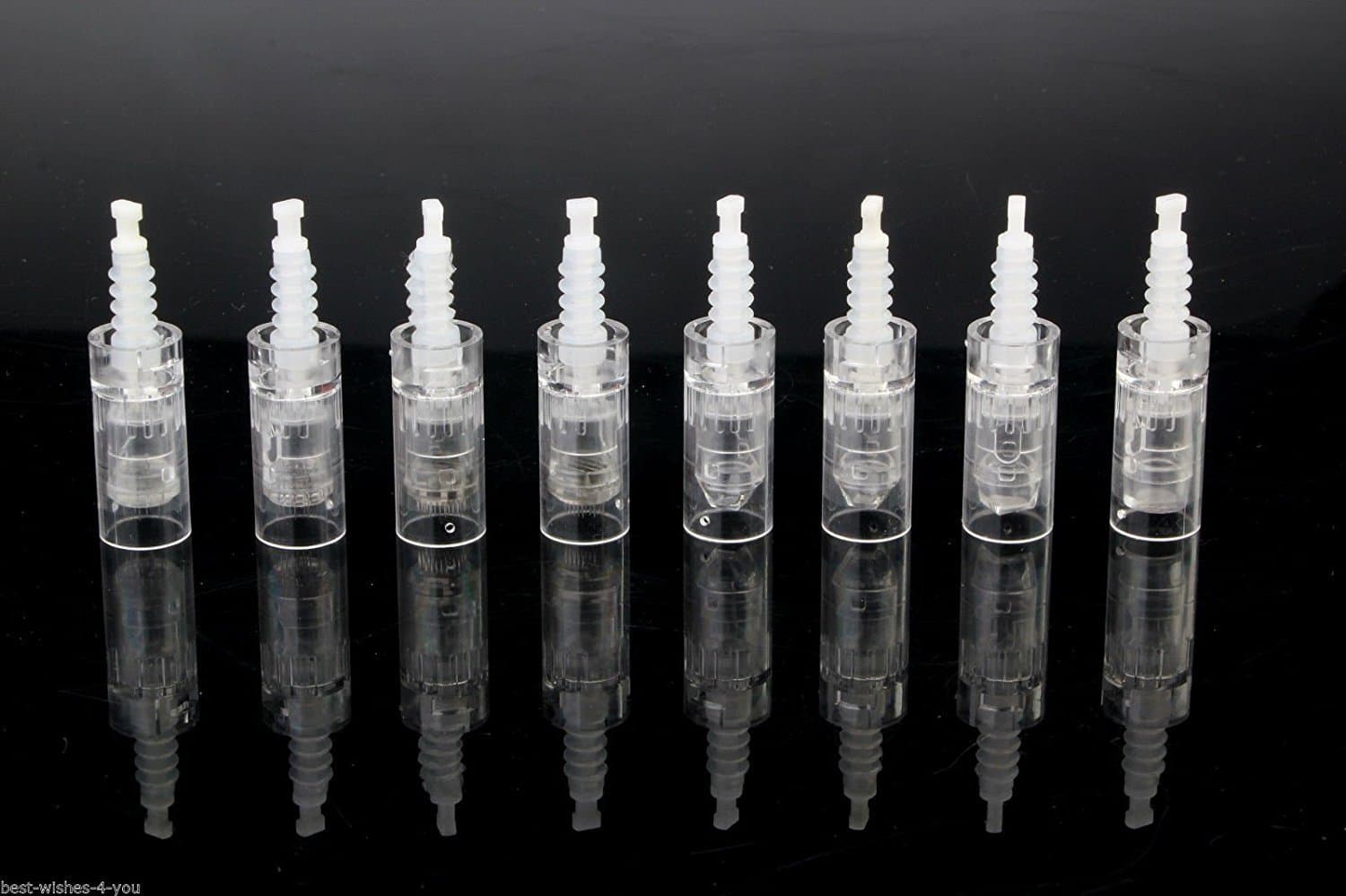 dr.pen 10 Pcs : 12 Pin Needle Cartridge Tip For Electric Auto Micro Stamp Derma Anti-Aging Pen, Transparent