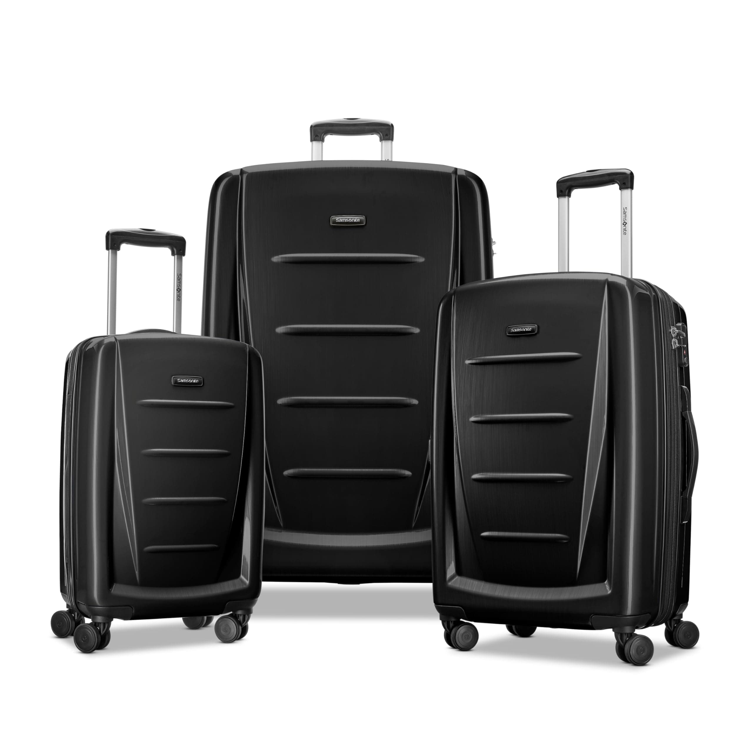 Samsonite Winfield 2 Hardside Expandable Luggage with Spinner Wheels, Brushed Anthracite, 3-Piece Set (20/24/28)