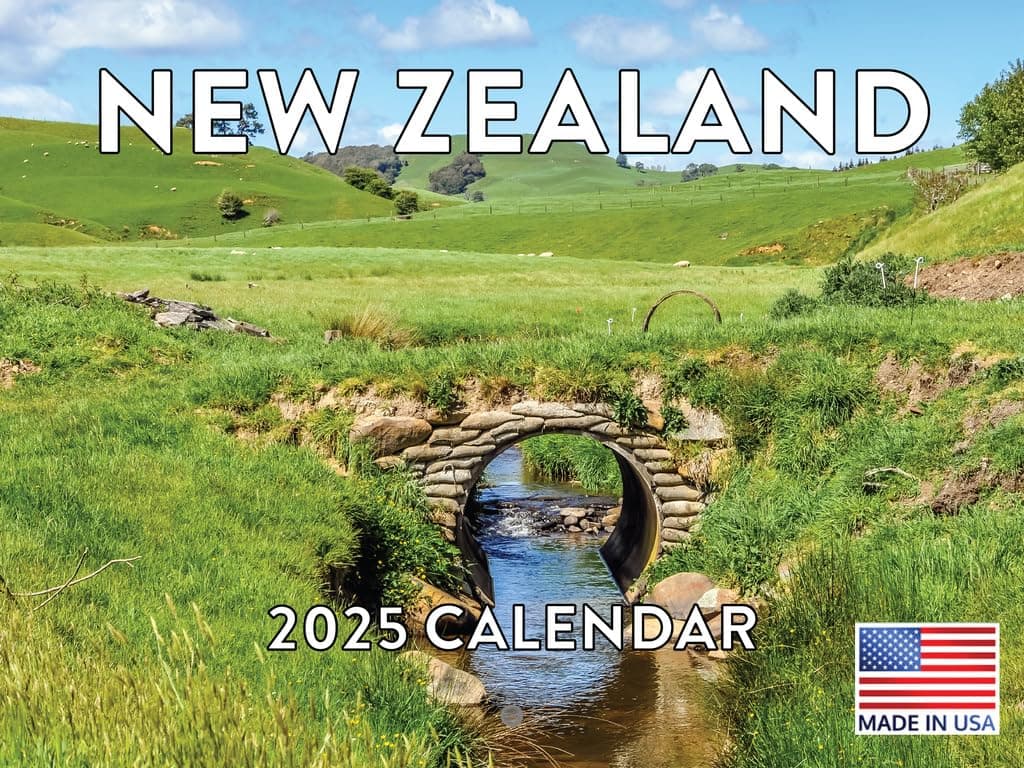 New Zealand Calendar 2024 Wall Calander Monthly