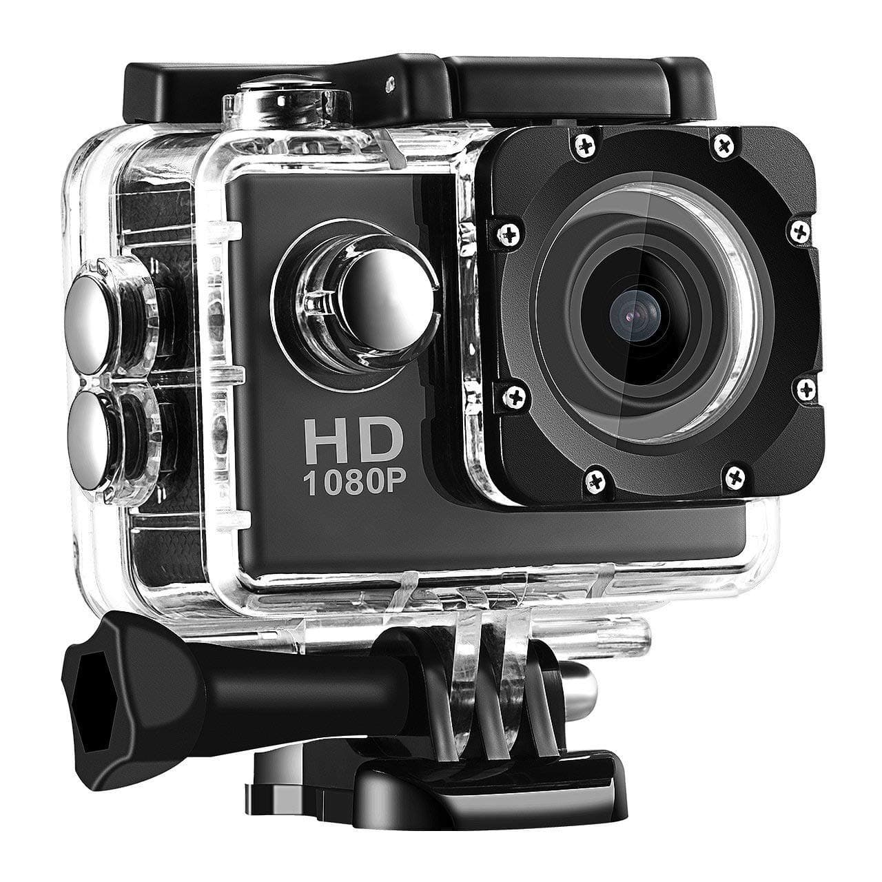 Kingsgate Full Hd 1080P Action Camera with 170° Ultra Wide-Angle Lens & Full Accessories Waterproof Digital Cam