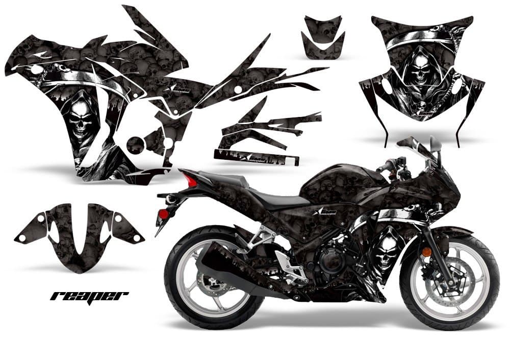 Honda CBR 250R Graphics 2010-2013: Reaper - Black