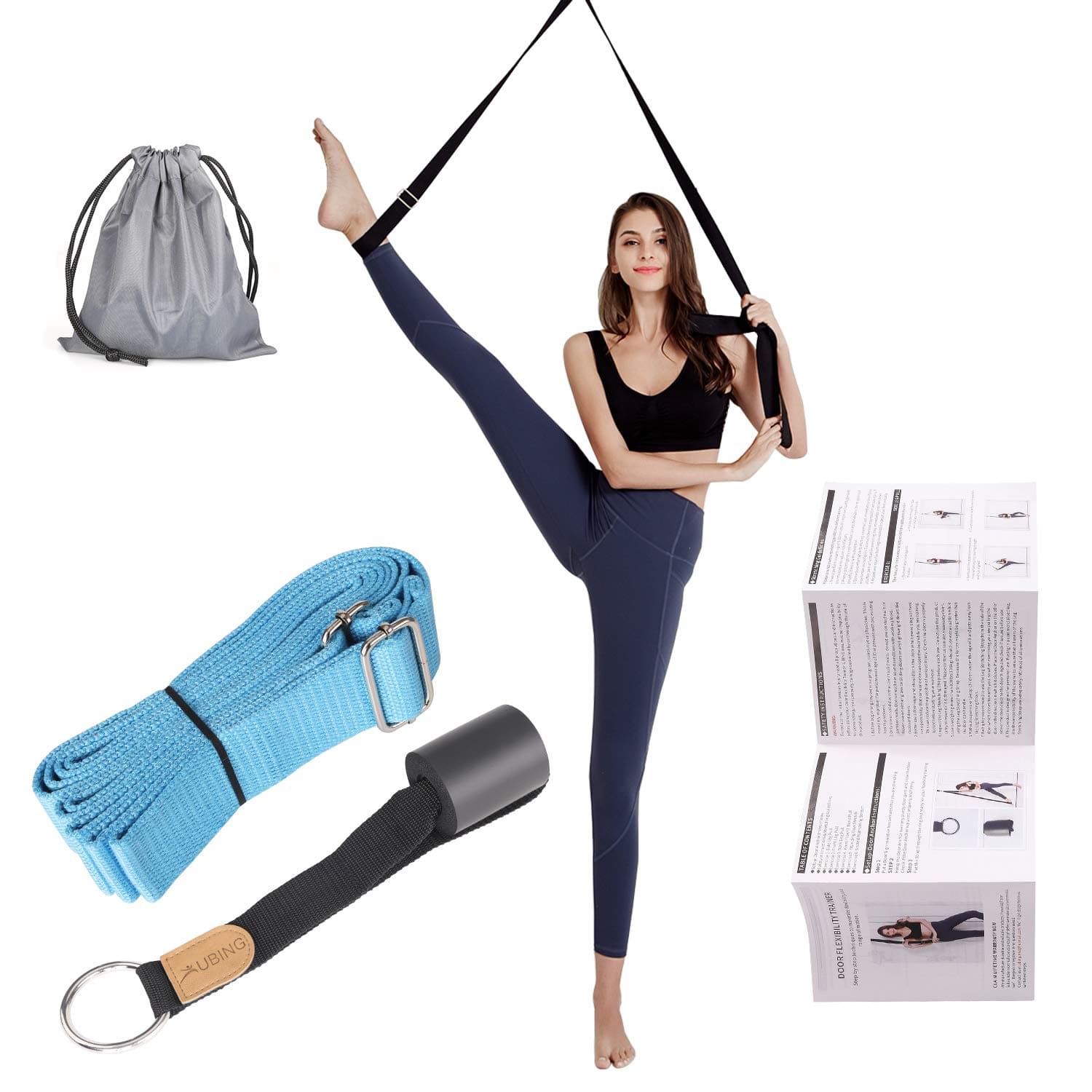 Leg Stretcher, Door Flexibility Trainer, Over The Door Strech Strap for Flexibility, Splits Trainer for Dance Ballet Cheer Gymnastics Taekwondo Stretching