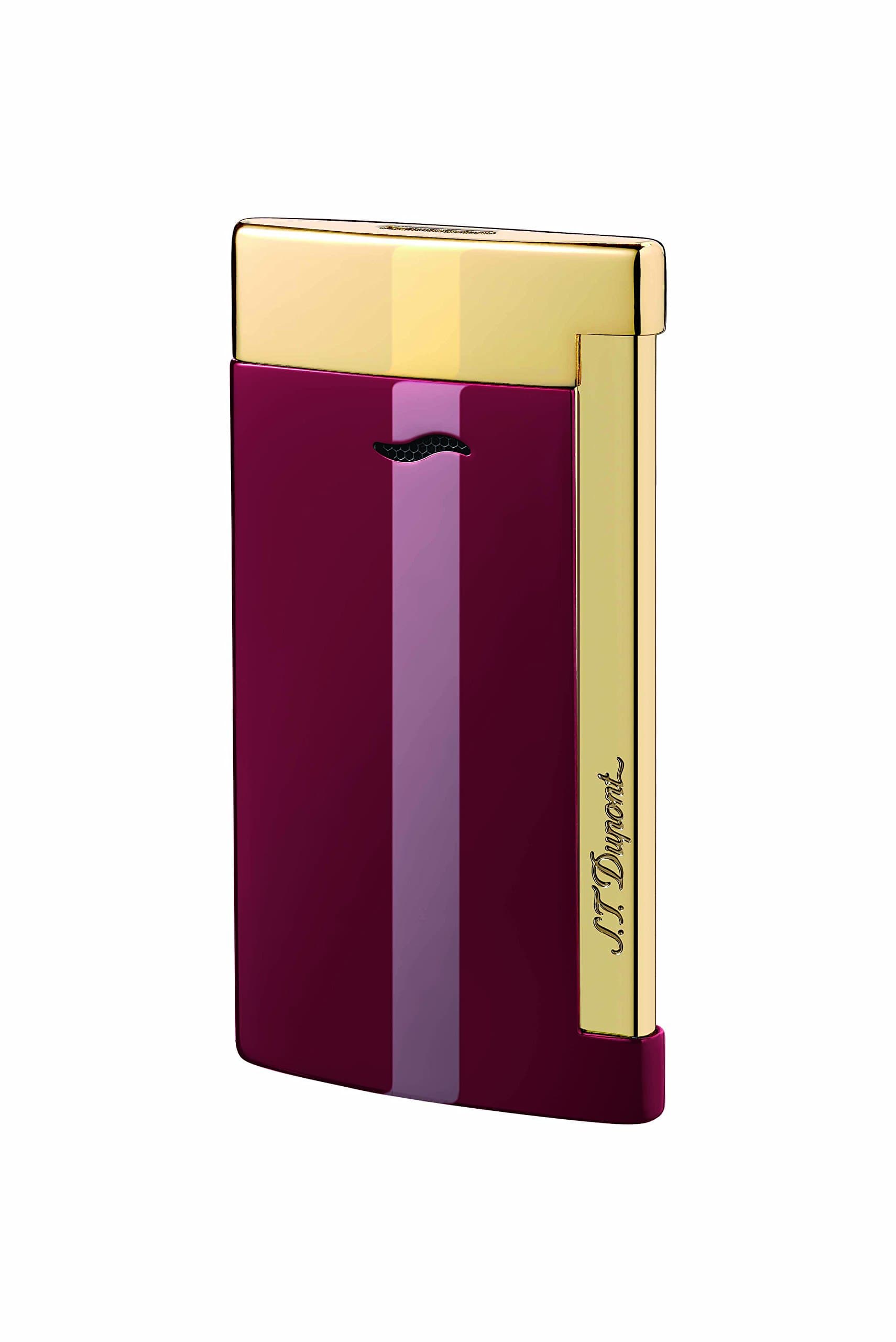 S.T. Dupont Slim 7 Lighter - Lotus Red & Golden Finishes