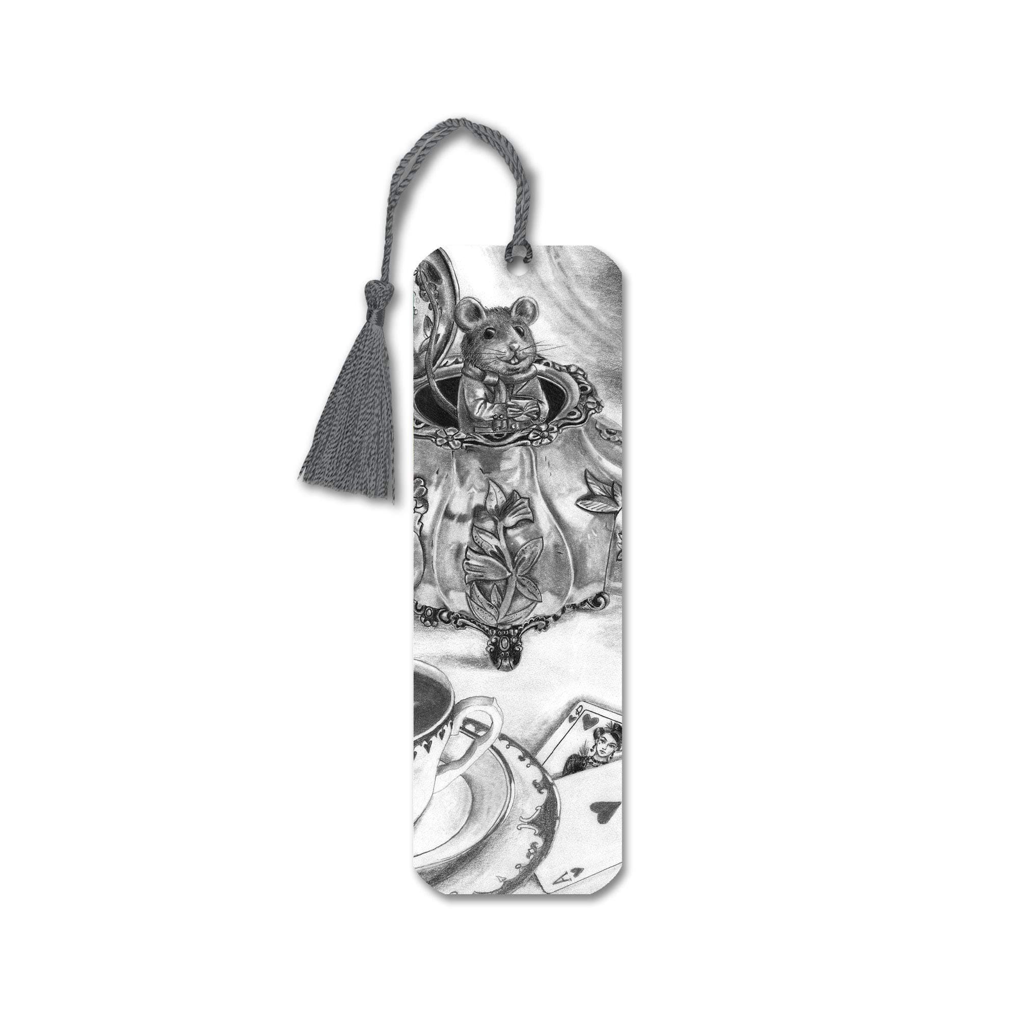 Dormouse Bookmark Alice in Wonderland Bookmark Mouse Bookmark Fairy Tale Bookmark Fantasy Art Bookmark Teapot Bookmark Teaparty Bookmark