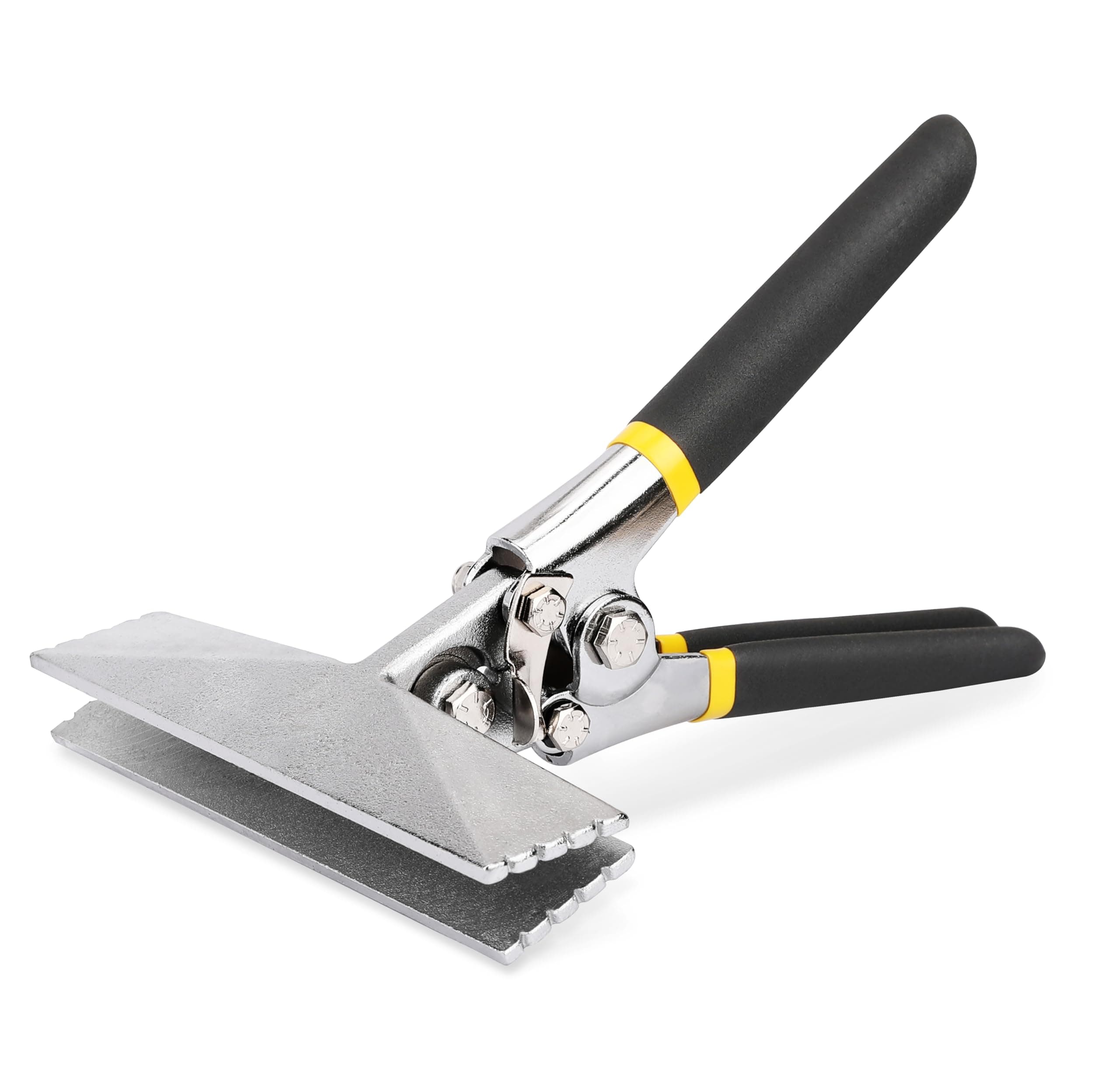 HURRICANE Sheet Metal Hand Seamer, 6 Inch Straight Jaw Sheet Bender Tools for Flattening Metal,Double Dipped Cushion Handle