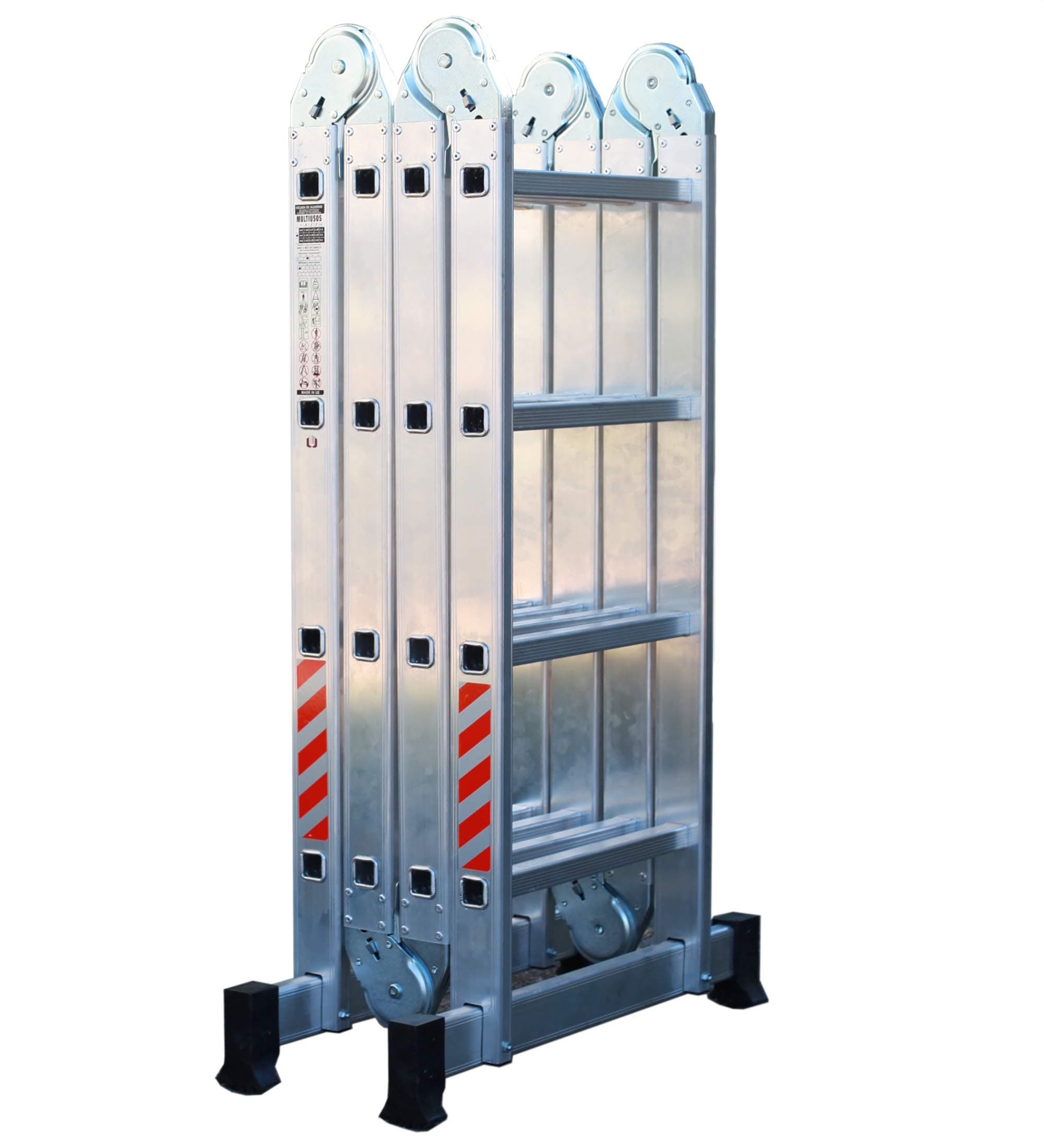 NAWAMulti-Purpose Aluminium Folding Ladder 4x4 Holds up to 150 kg Made in Europe